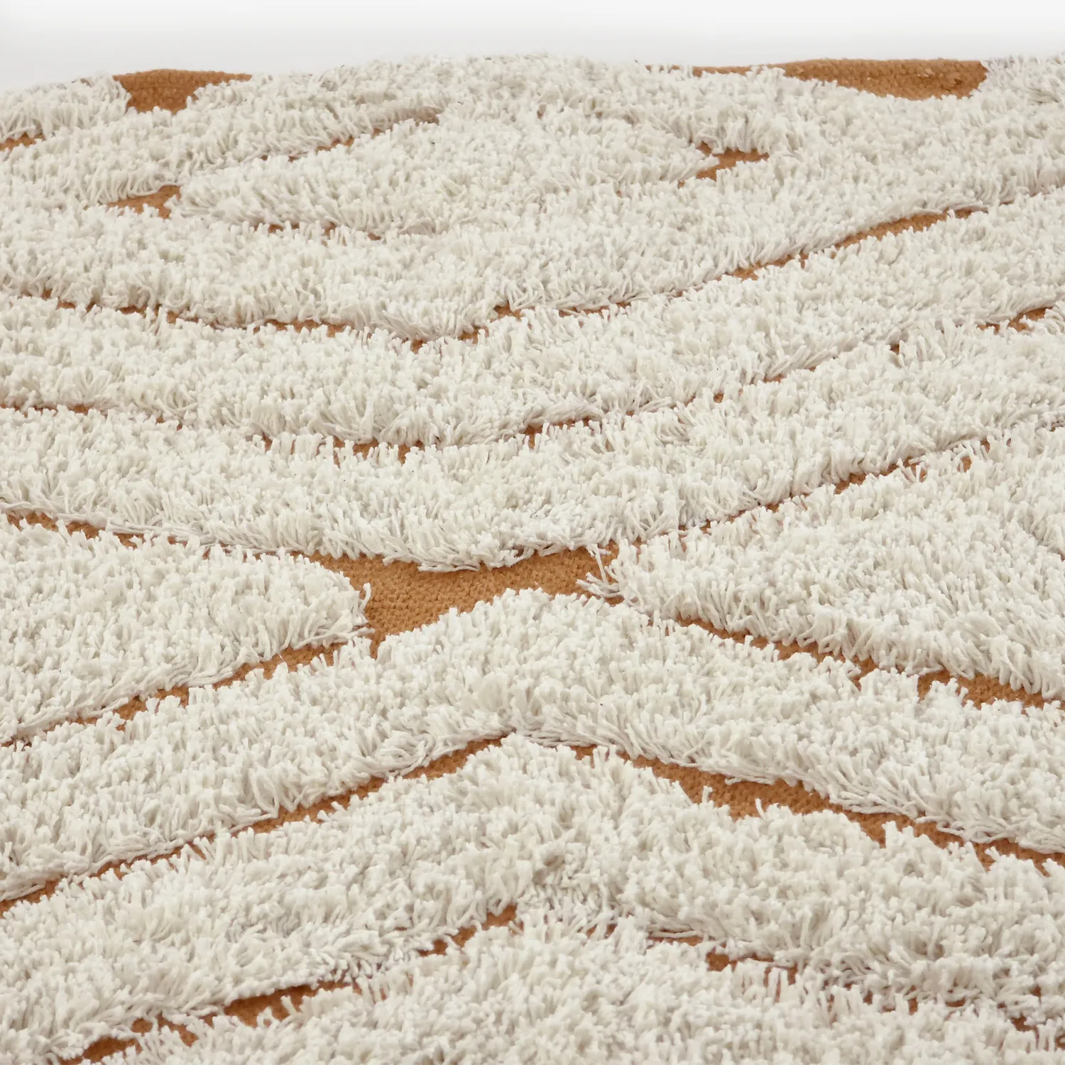 Kruhový koberec - Holwell Natural Cotton Shaggy (špinavá biela/hnedá)
