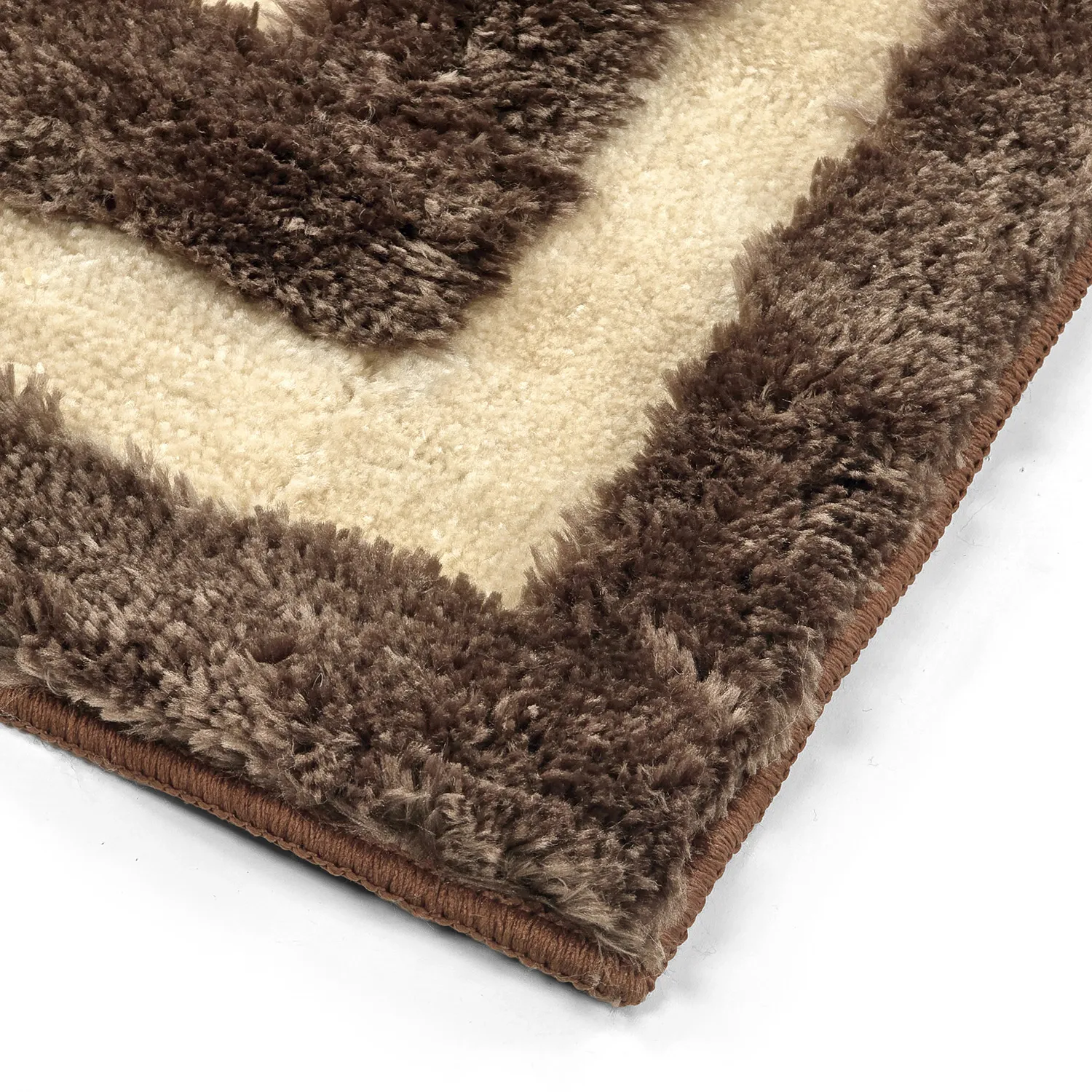 Koberce s dlhým vlasom - Karbala (bežová/hnedá)