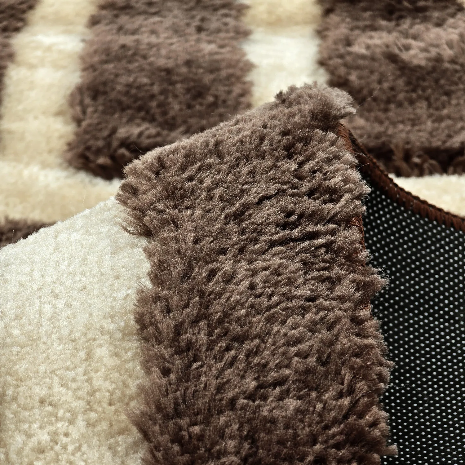 Koberce s dlhým vlasom - Karbala (bežová/hnedá)