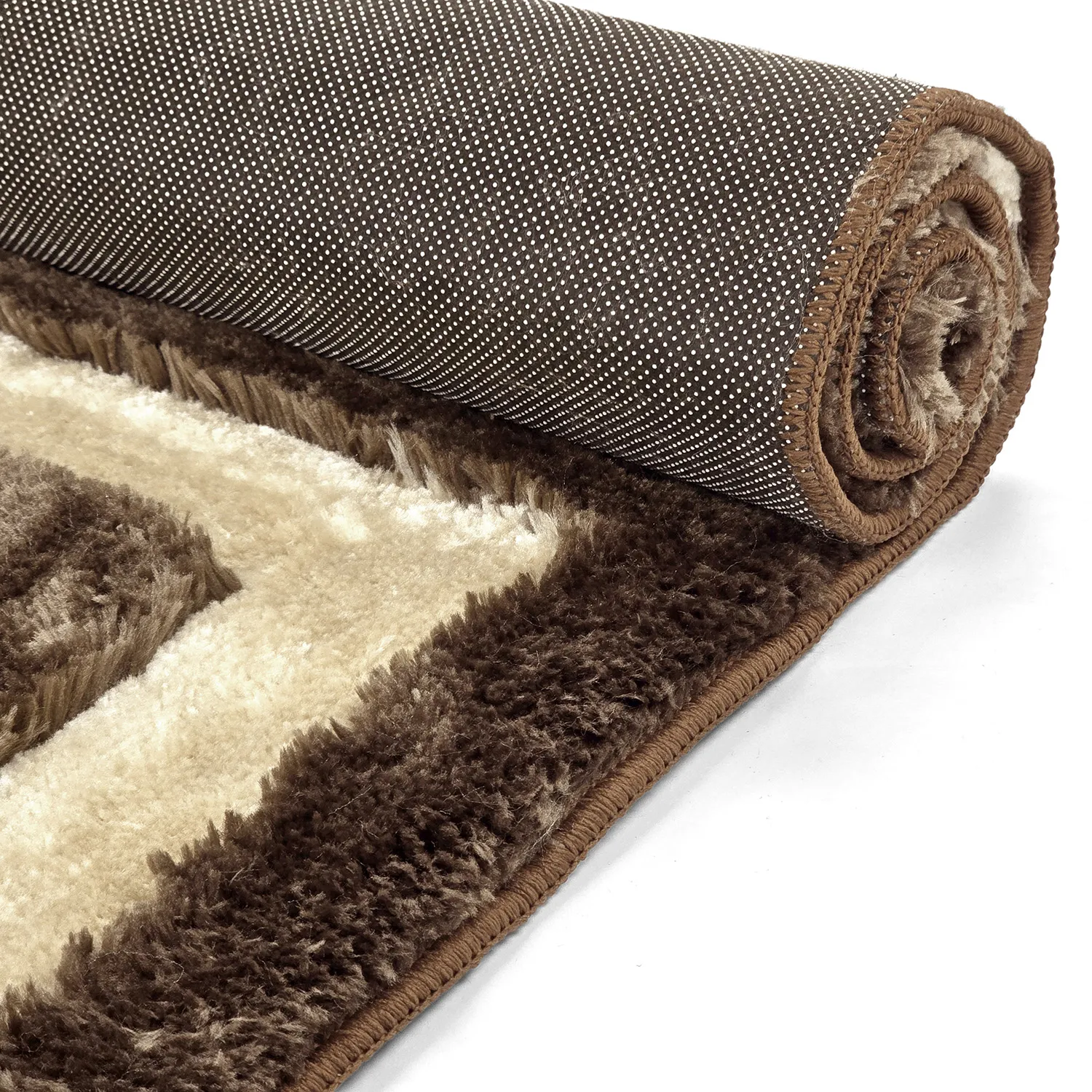 Koberce s dlhým vlasom - Karbala (bežová/hnedá)