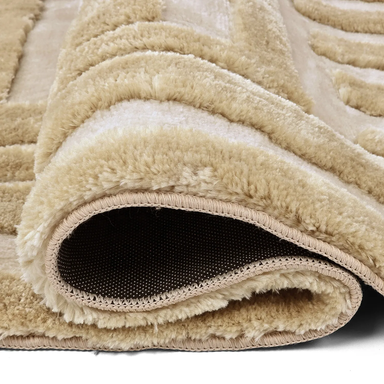 Koberce s dlhým vlasom - Karbala (krémová/bežová)