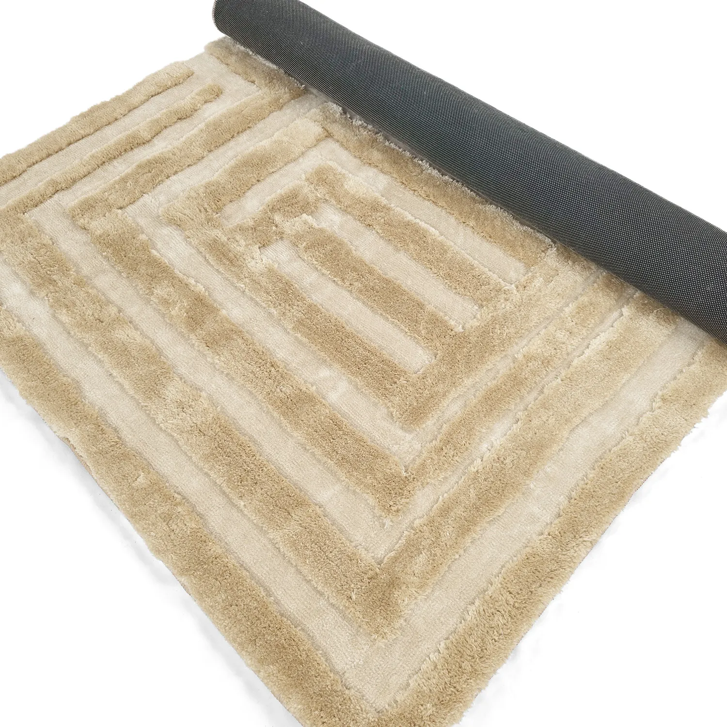 Koberce s dlhým vlasom - Karbala (krémová/bežová)