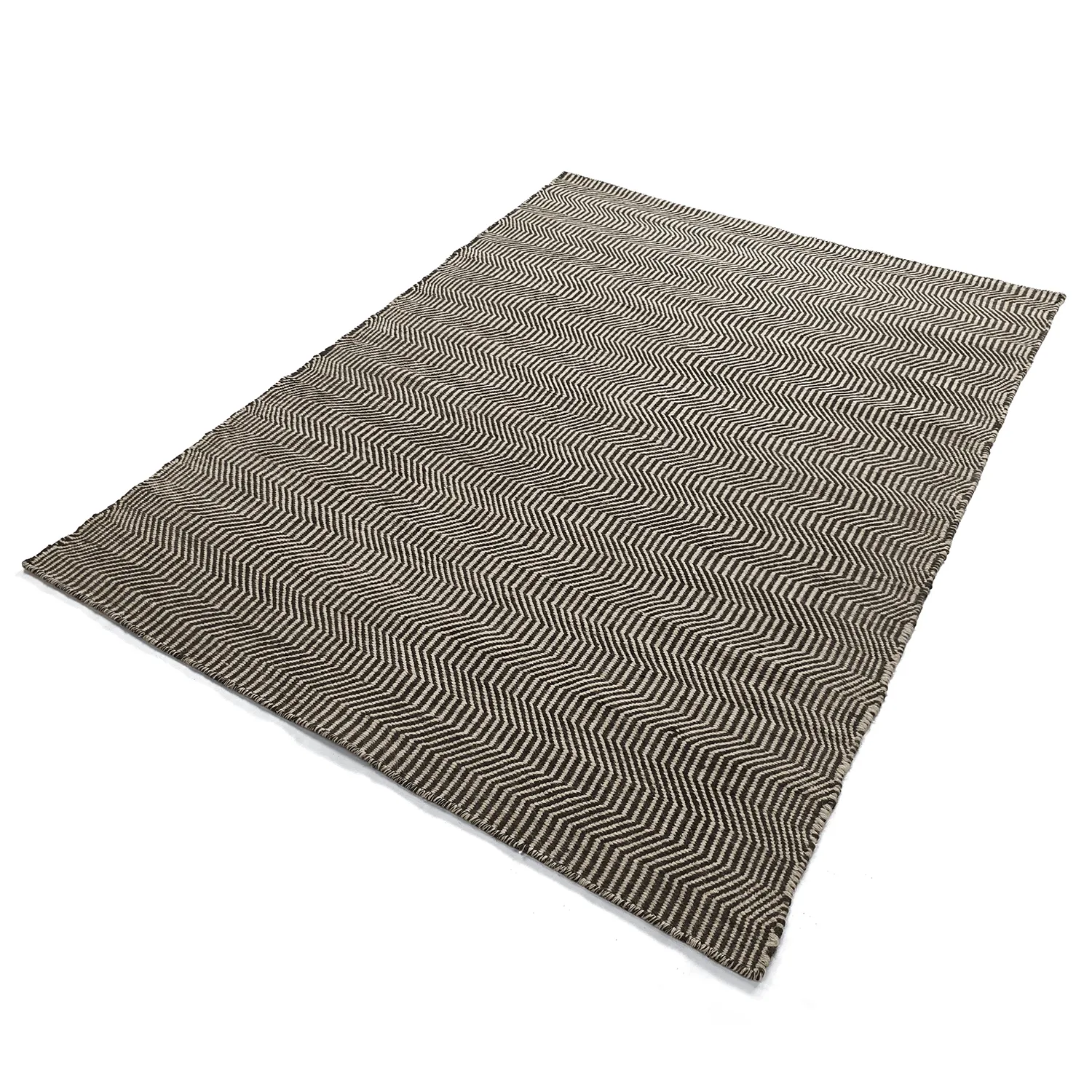 Vlnený koberec - Larkana (béžová/čierna)