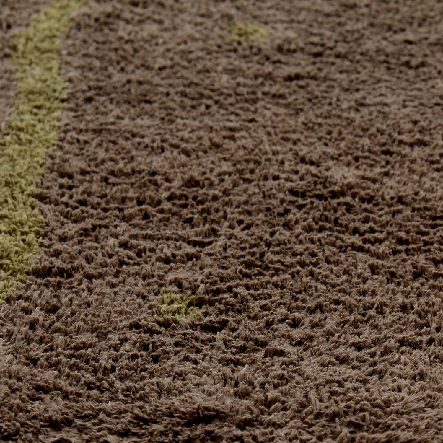 Koberce s dlhým vlasom - Leora Natural Cotton Shaggy (hnedá/olivová)