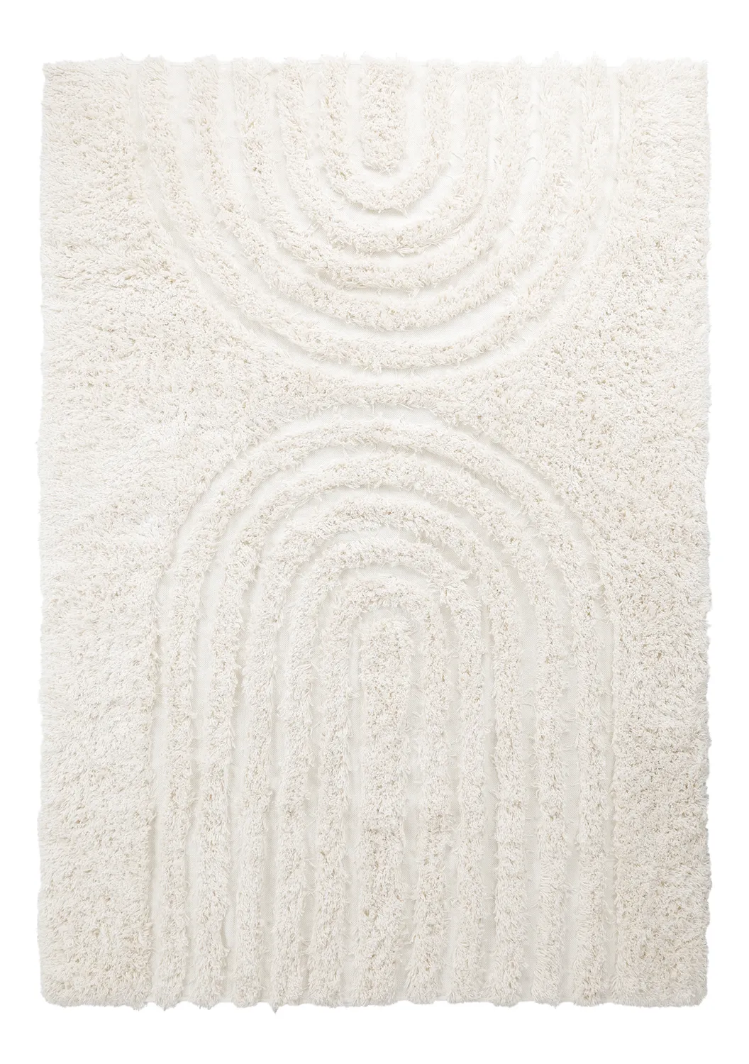 Ryamattor - Lindos Natural Cotton Shaggy (vit)