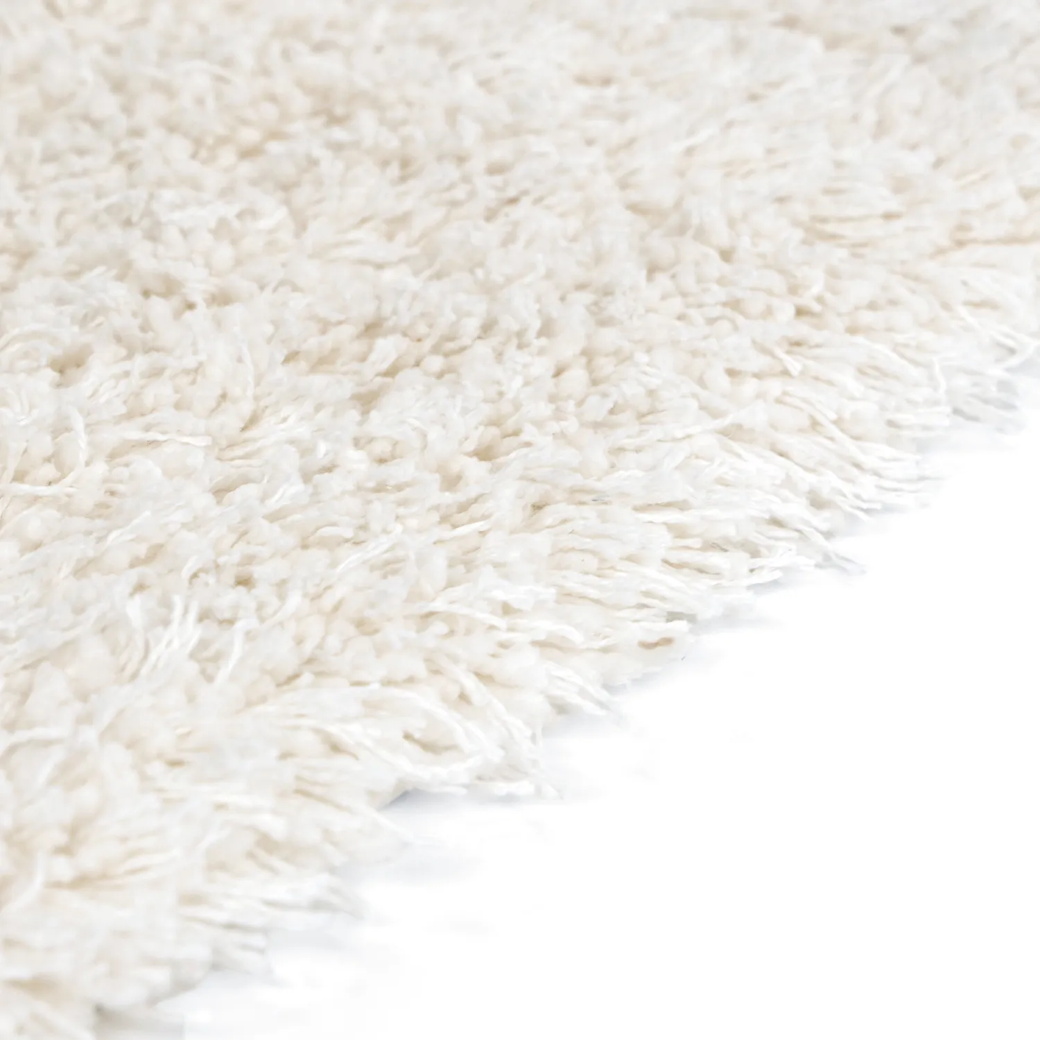 Ryamattor - Lindos Natural Cotton Shaggy (vit)