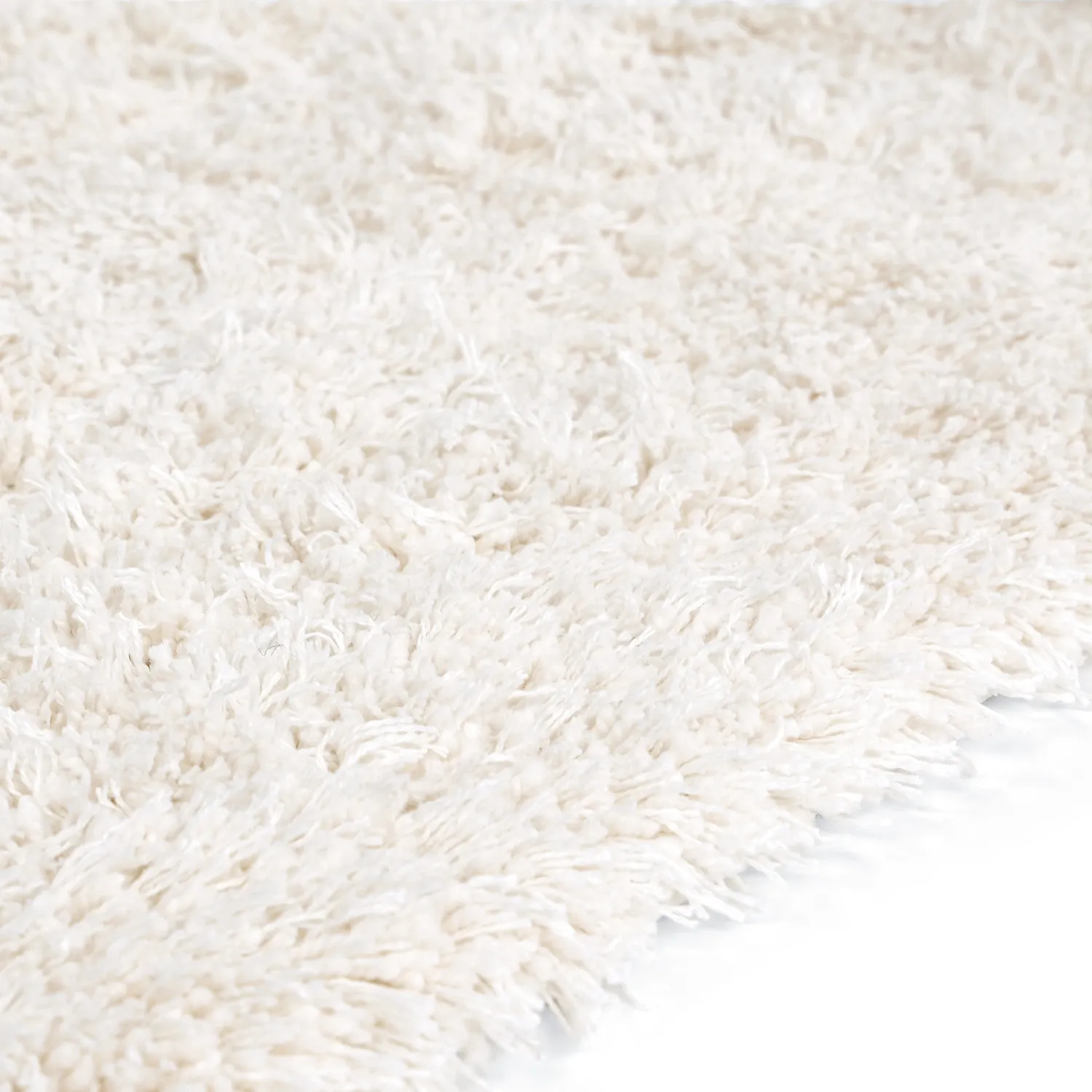 Ryamattor - Lindos Natural Cotton Shaggy (vit)