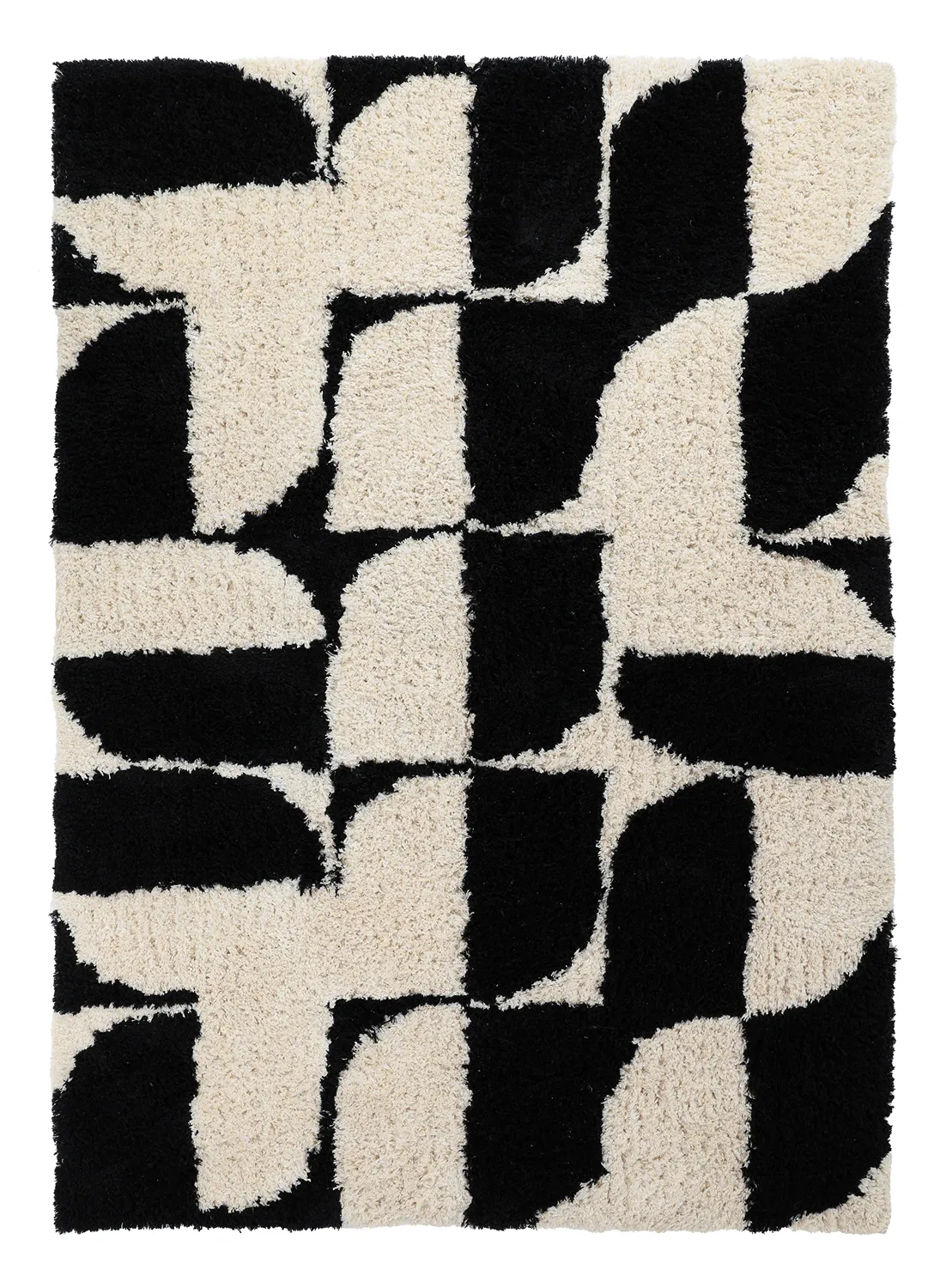 Ryamattor - Marvao Natural Cotton Shaggy (offwhite/svart)