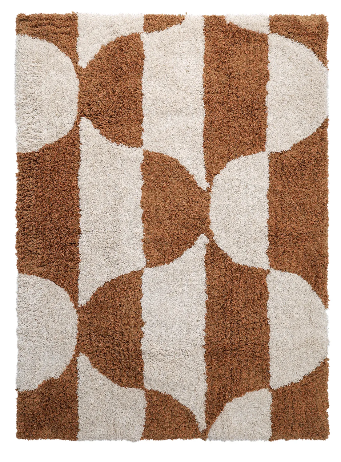 Ryamattor - Kalymnos Natural Cotton Shaggy (offwhite/ockra)
