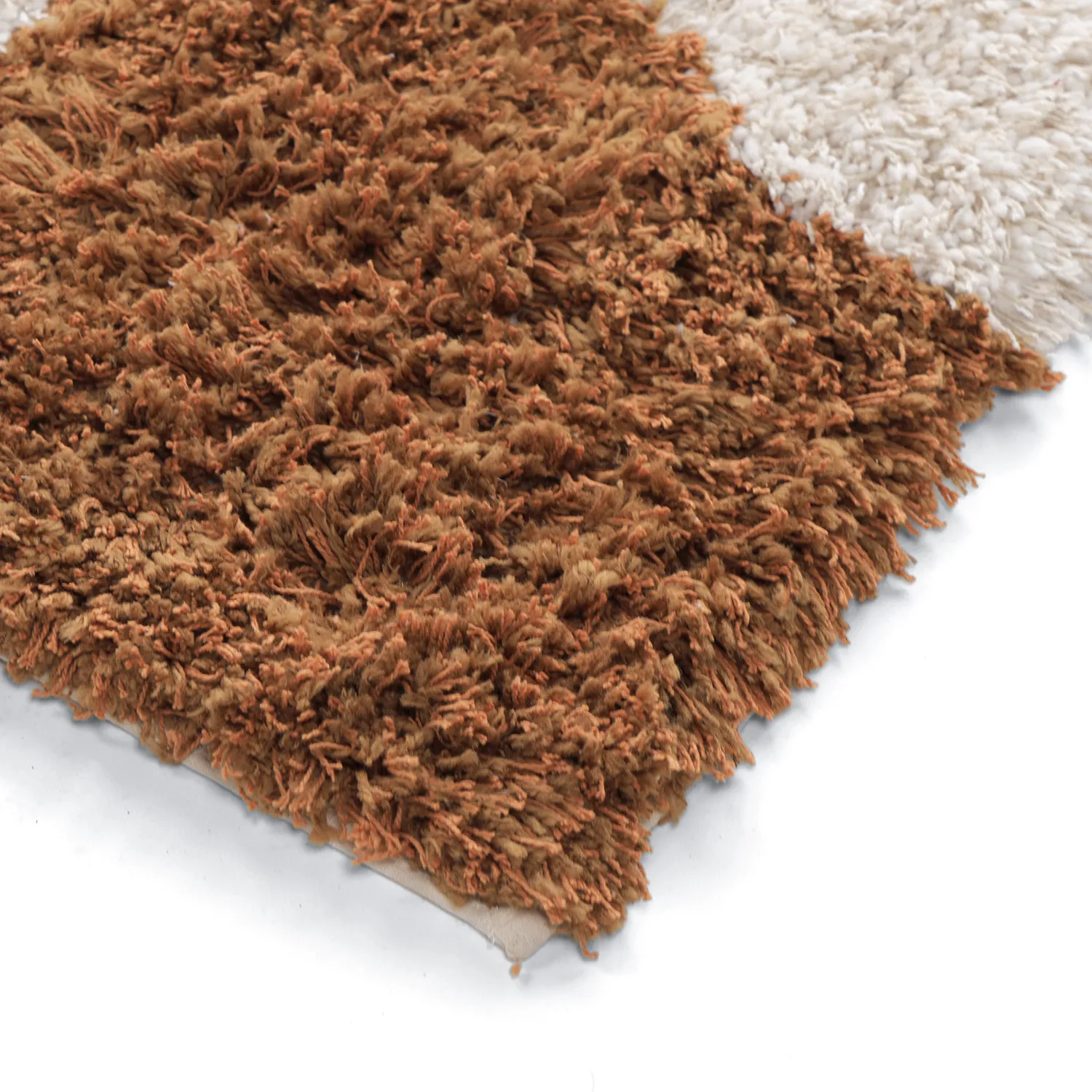 Ryamattor - Kalymnos Natural Cotton Shaggy (offwhite/ockra)