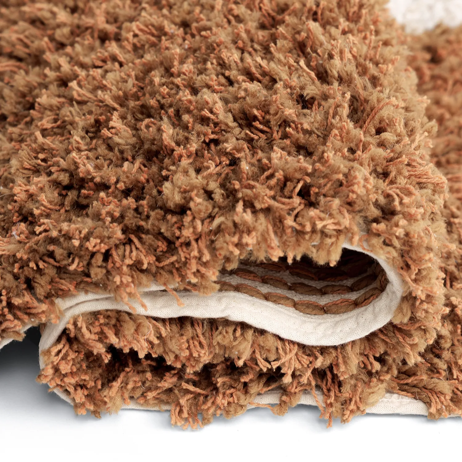 Ryamattor - Kalymnos Natural Cotton Shaggy (offwhite/ockra)