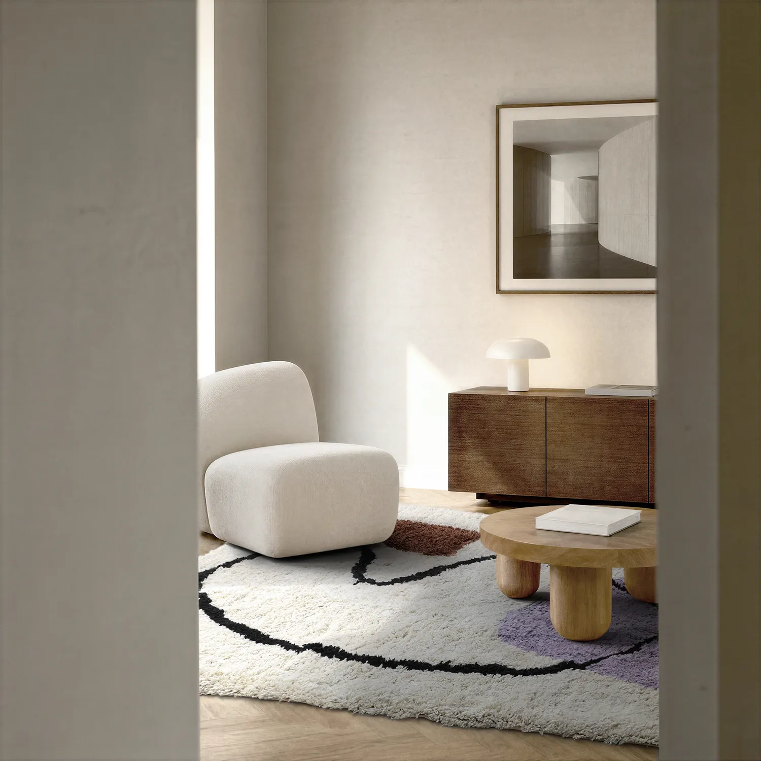 Ryamattor - Naousa Natural Cotton Shaggy (multi)