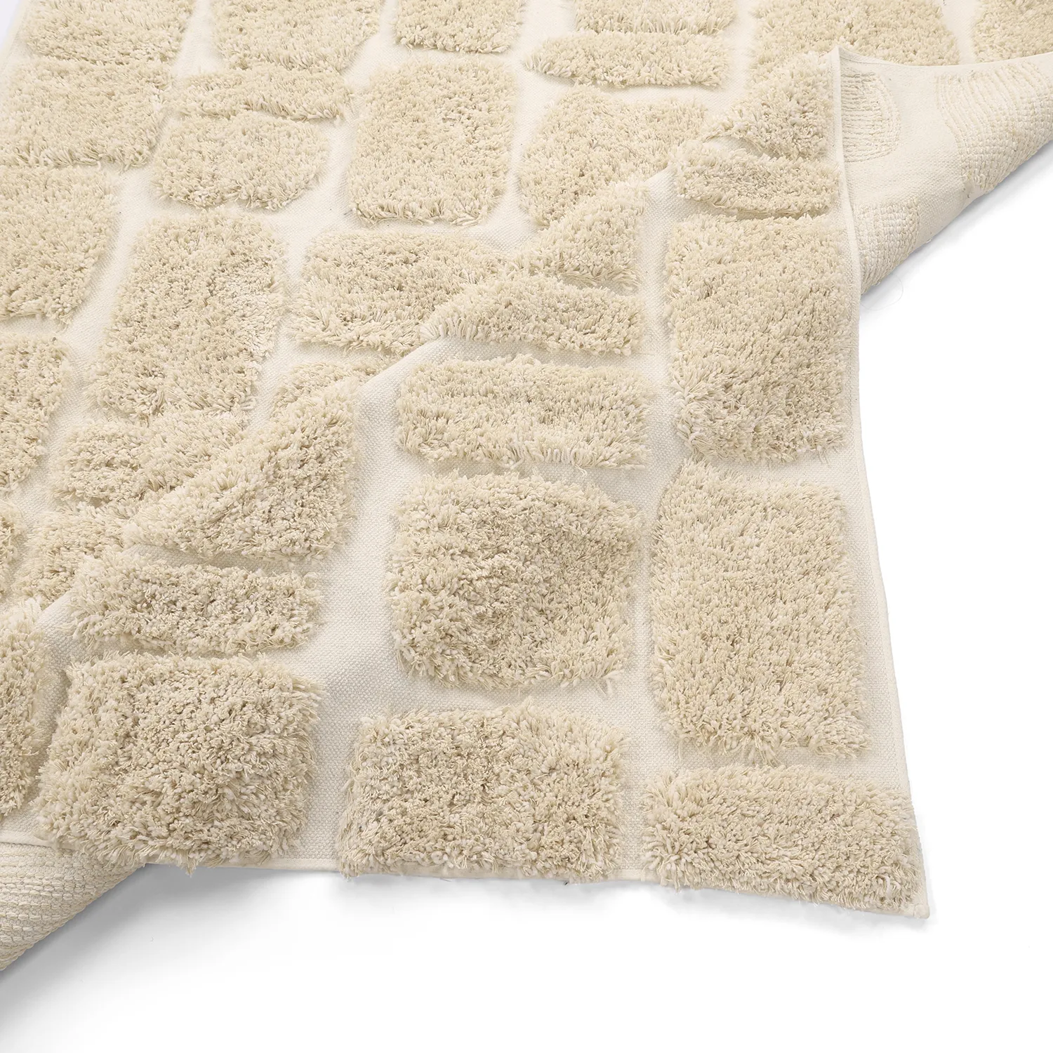 Ryamattor - Otranto Natural Cotton Shaggy (offwhite)
