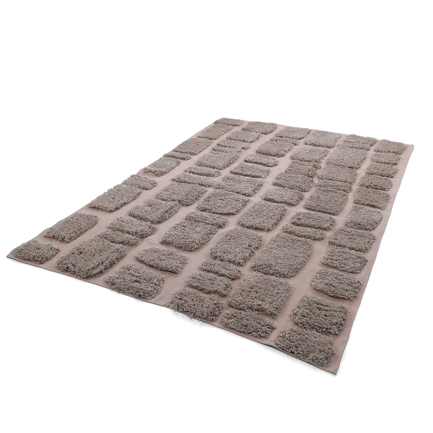 Ryamattor - Otranto Natural Cotton Shaggy (taupe)