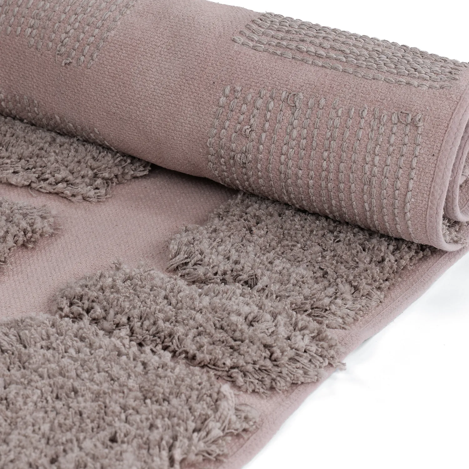 Ryamattor - Otranto Natural Cotton Shaggy (taupe)