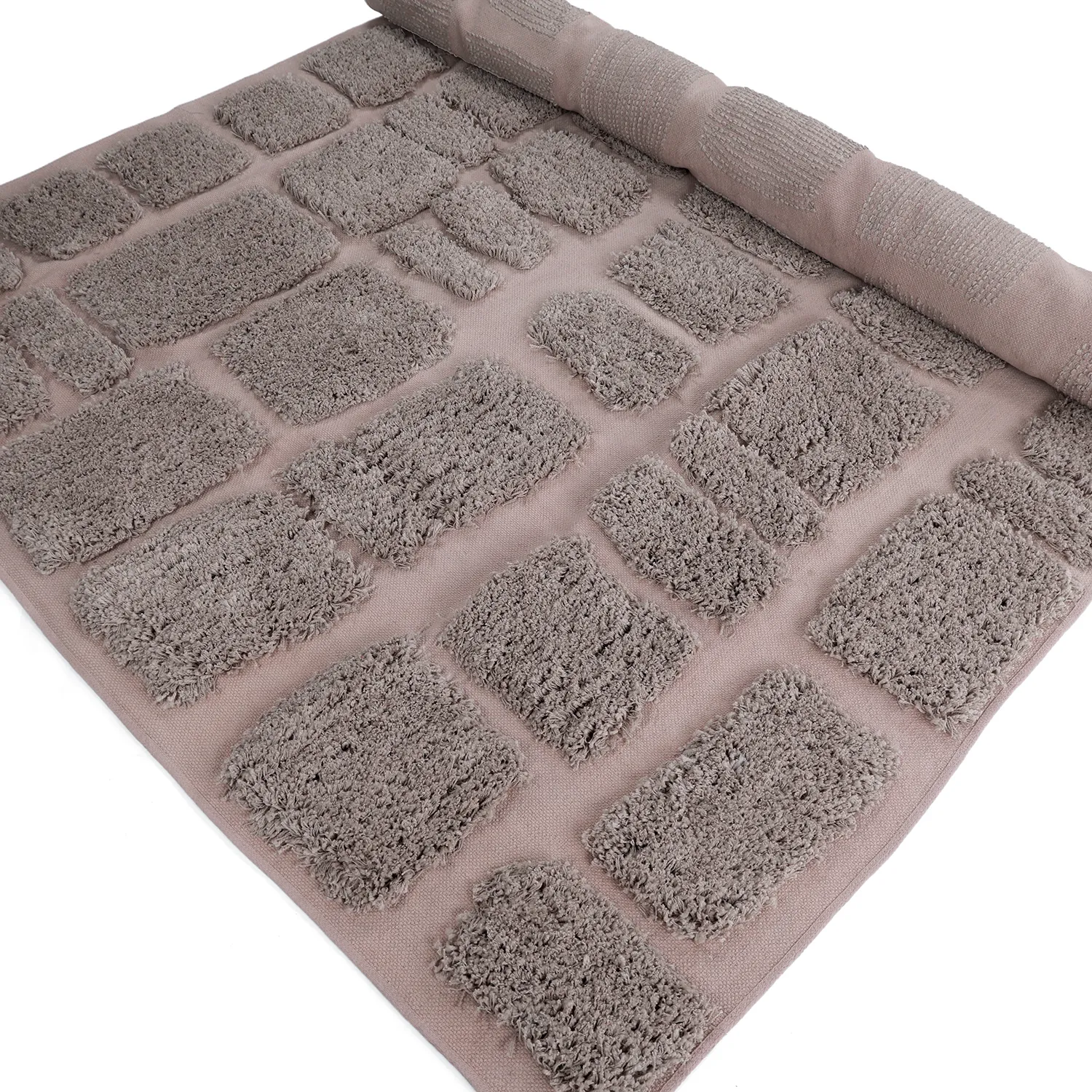 Ryamattor - Otranto Natural Cotton Shaggy (taupe)