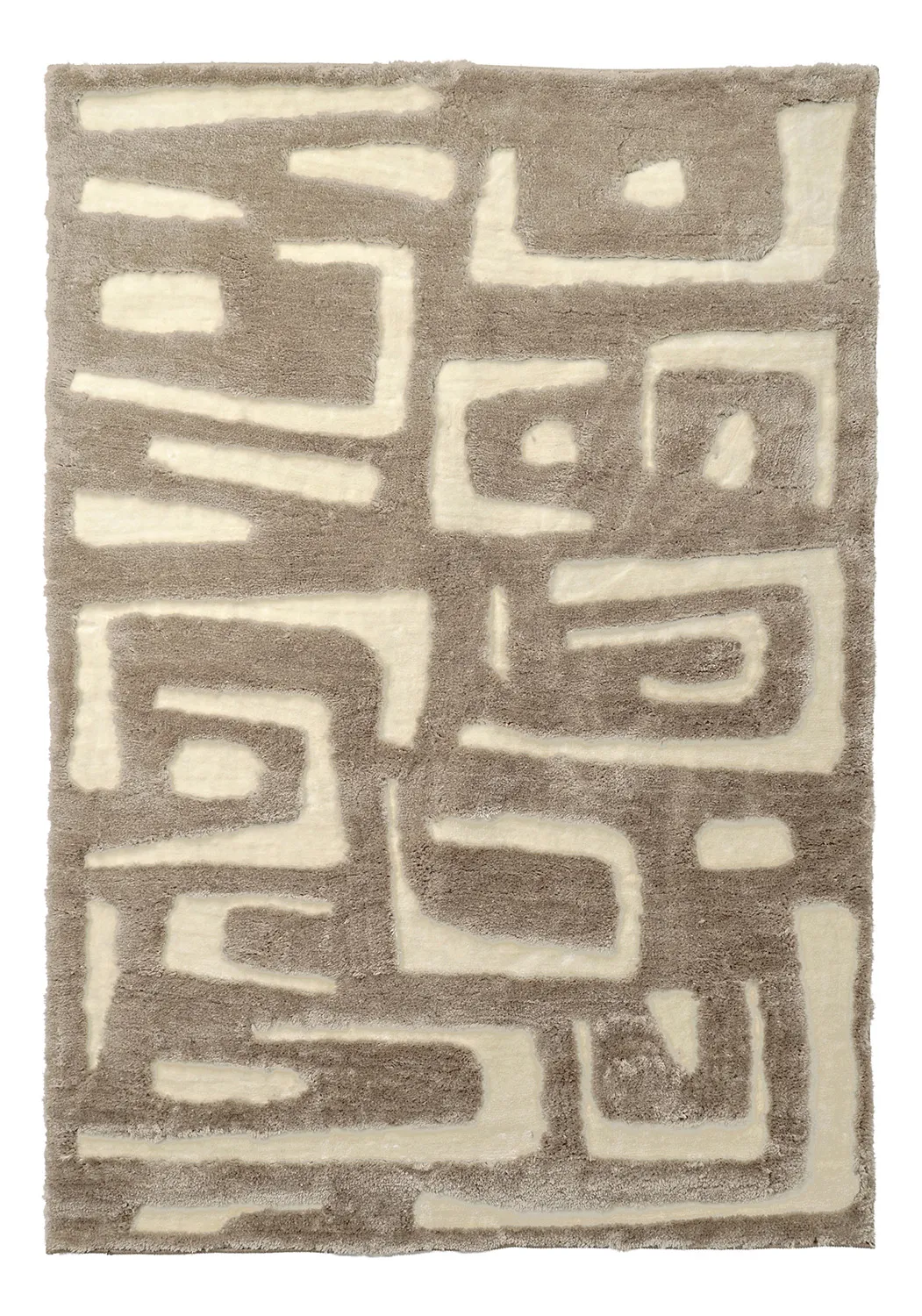 Koberce s dlhým vlasom - Palmyra (béžová/biela)