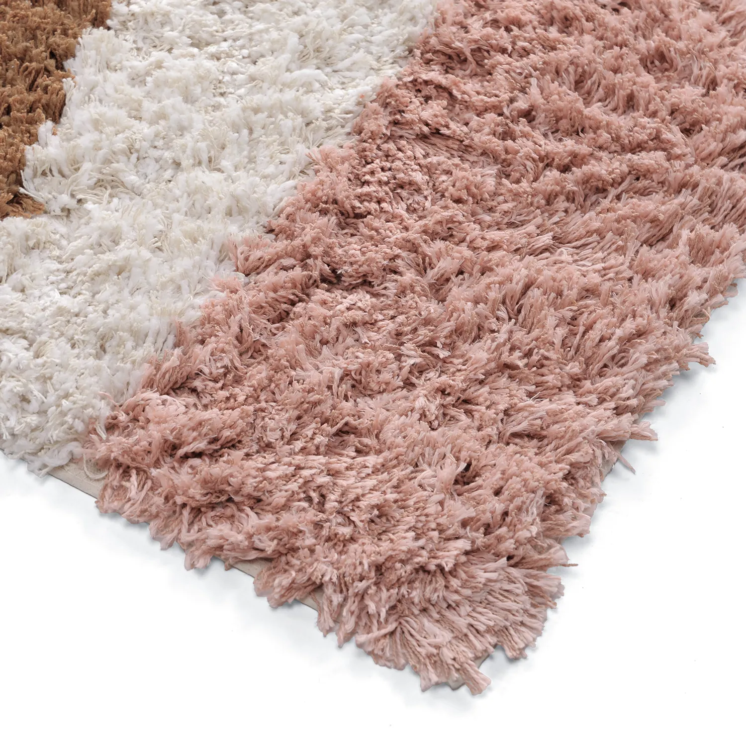 Ryamattor - Perast Natural Cotton Shaggy (multi)