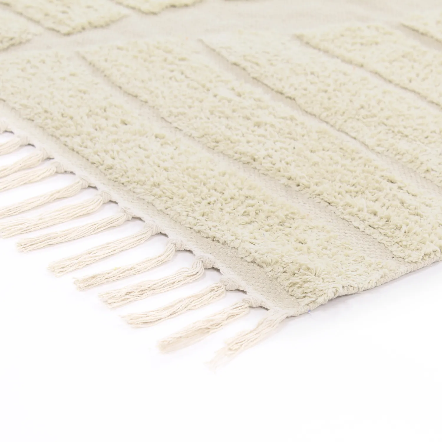 Koberce s dlhým vlasom - Rani Natural Cotton Shaggy (béžová)