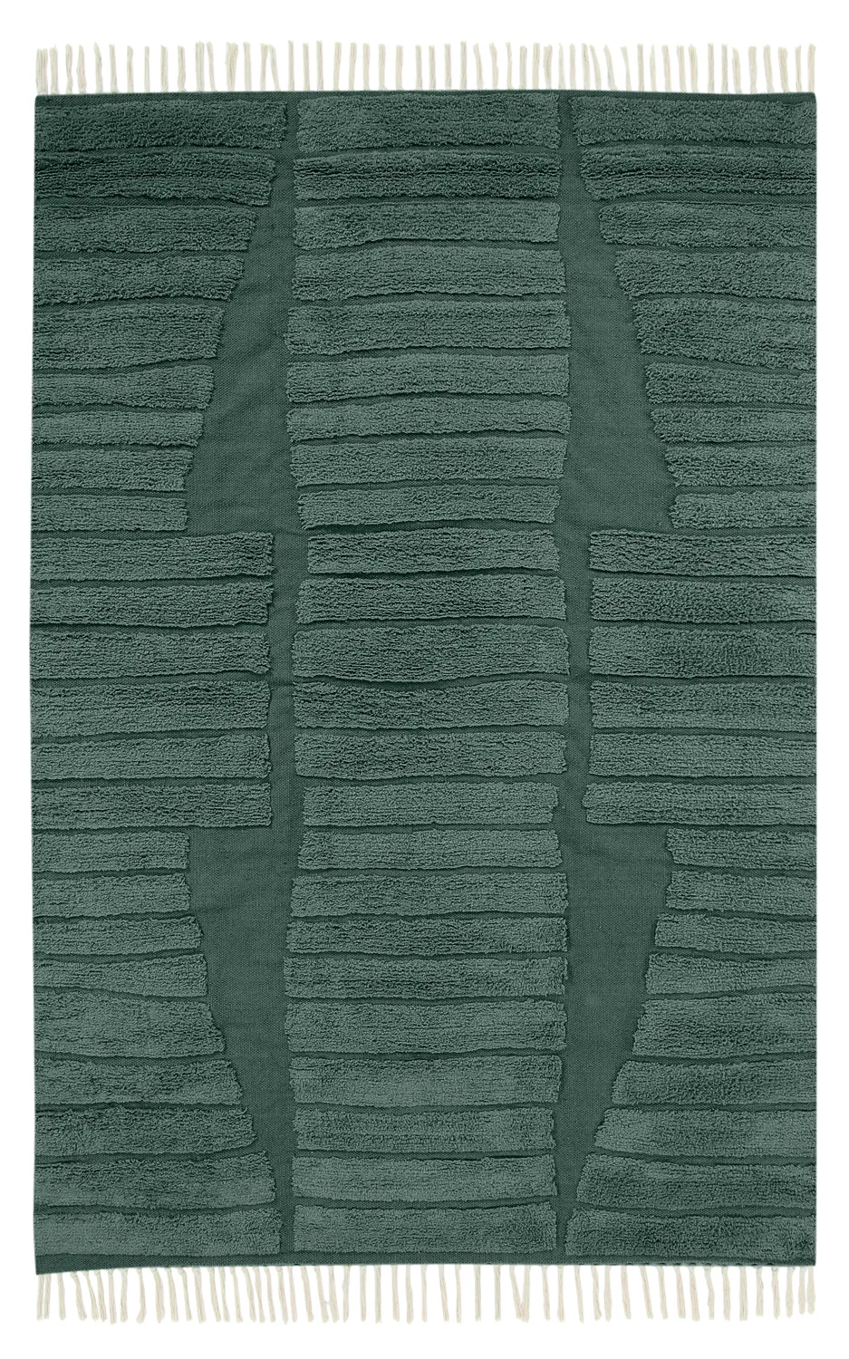 Koberce s dlhým vlasom - Rani Natural Cotton Shaggy (zelená)
