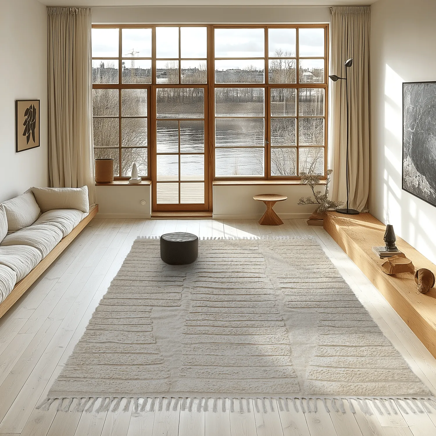 Koberce s dlhým vlasom - Rani Natural Cotton Shaggy (offwhite)