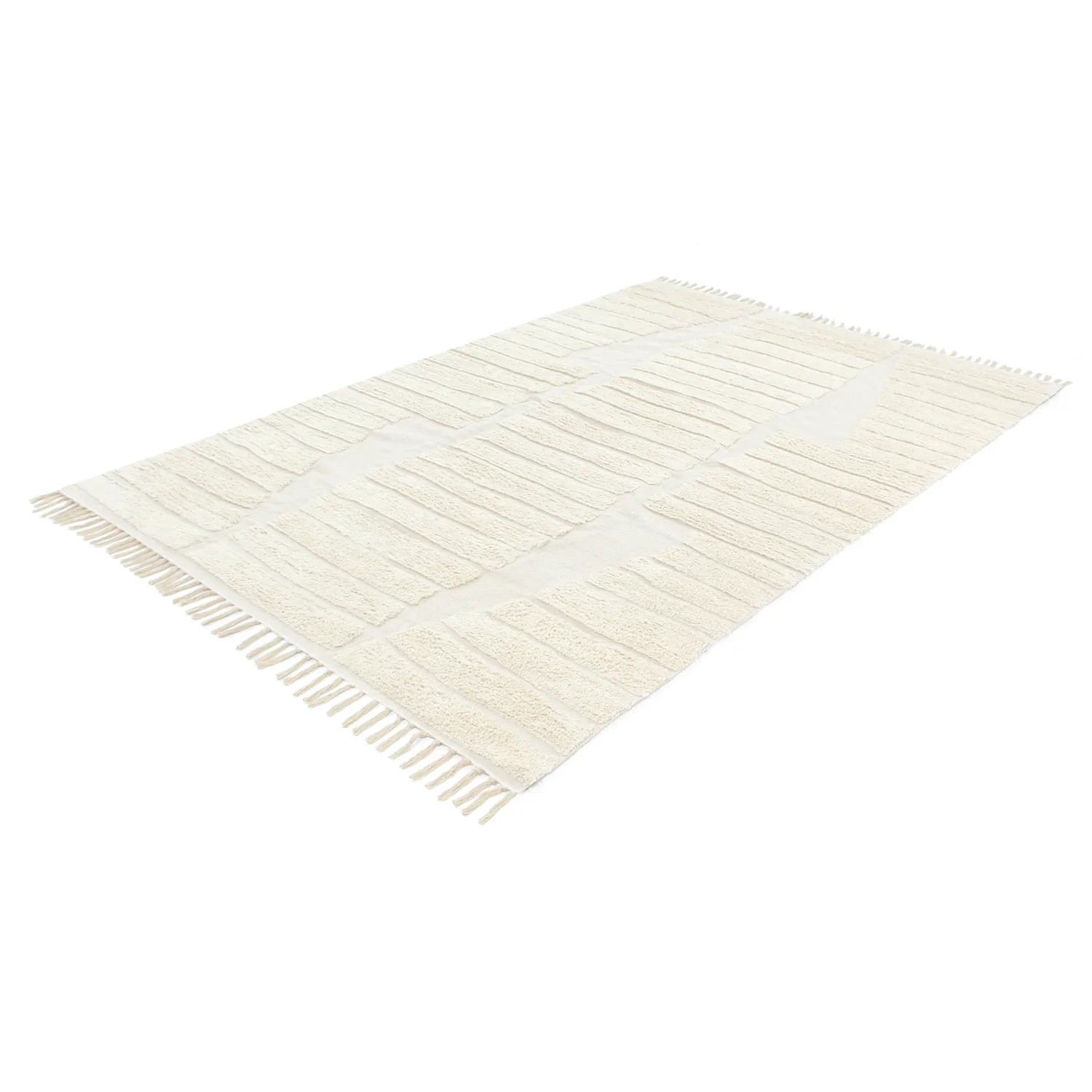 Koberce s dlhým vlasom - Rani Natural Cotton Shaggy (offwhite)