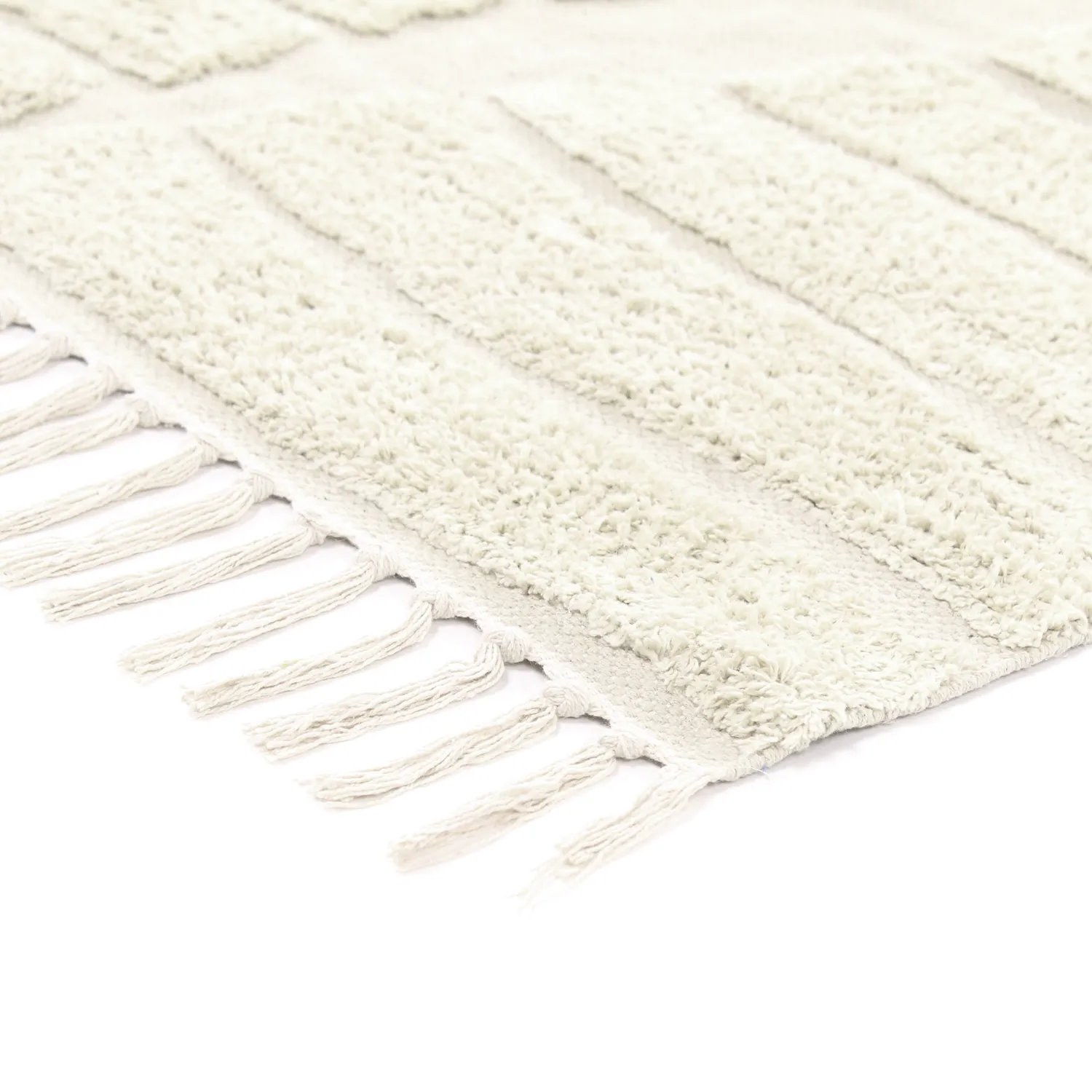 Koberce s dlhým vlasom - Rani Natural Cotton Shaggy (offwhite)