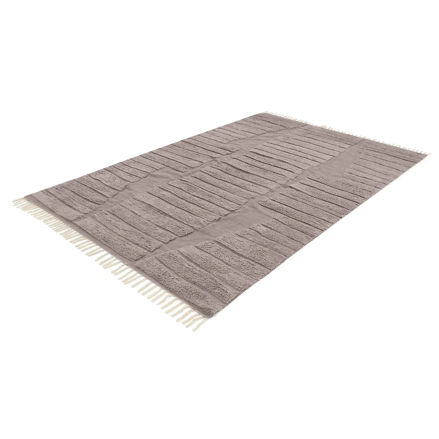 Koberce s dlhým vlasom - Rani Natural Cotton Shaggy (taupe)