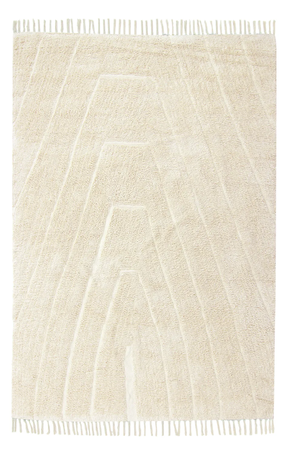 Koberce s dlhým vlasom - Sivia Natural Cotton Shaggy (offwhite)