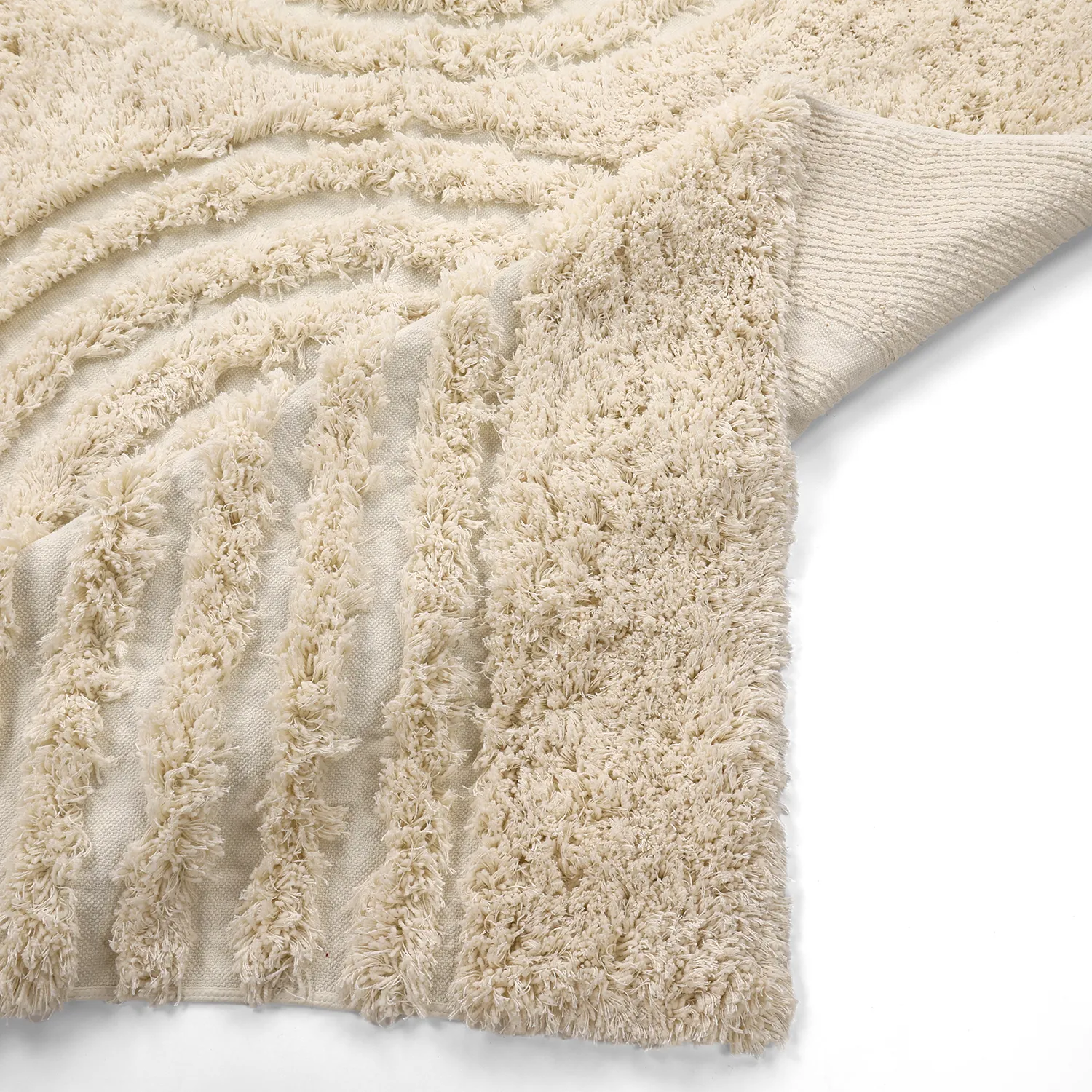 Ryamattor - Sivota Natural Cotton Shaggy (offwhite)