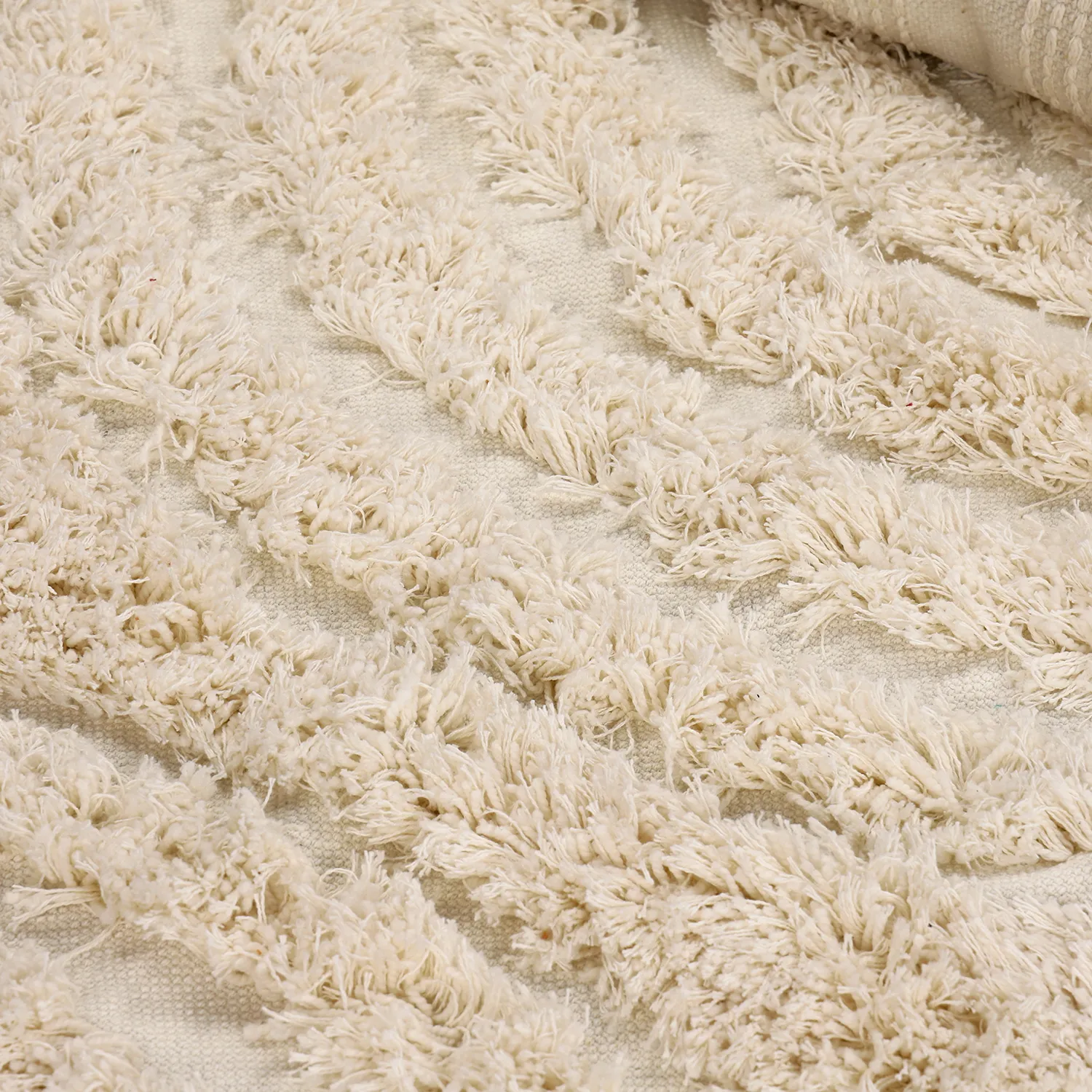 Ryamattor - Sivota Natural Cotton Shaggy (offwhite)