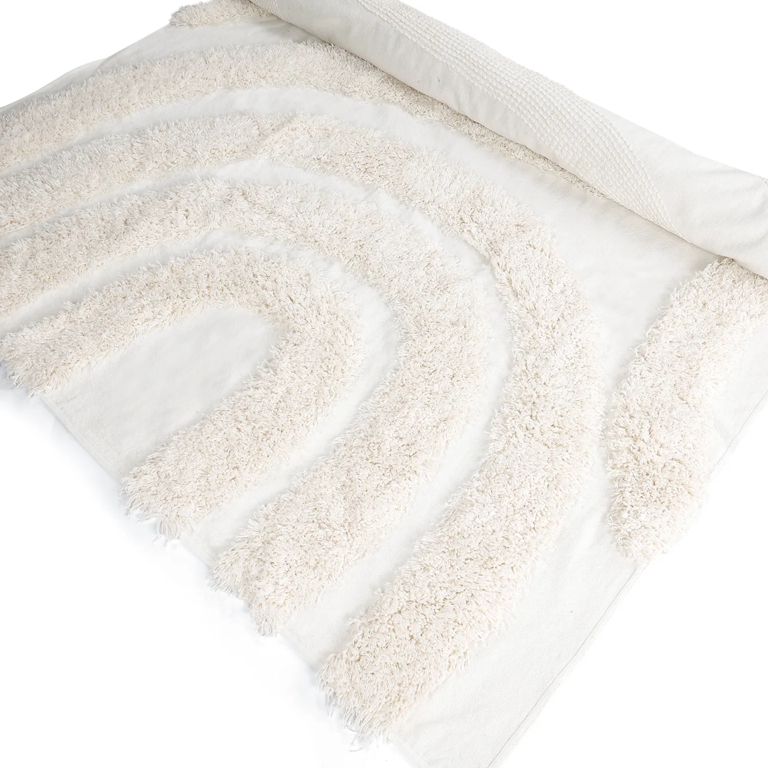 Ryamattor - Sivota Natural Cotton Shaggy (offwhite)
