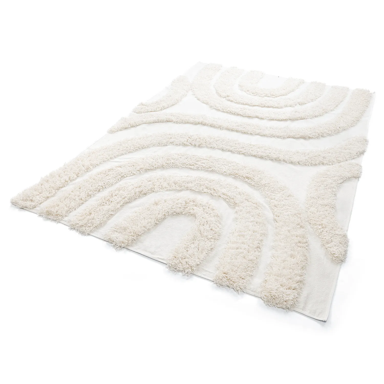 Ryamattor - Sivota Natural Cotton Shaggy (offwhite)