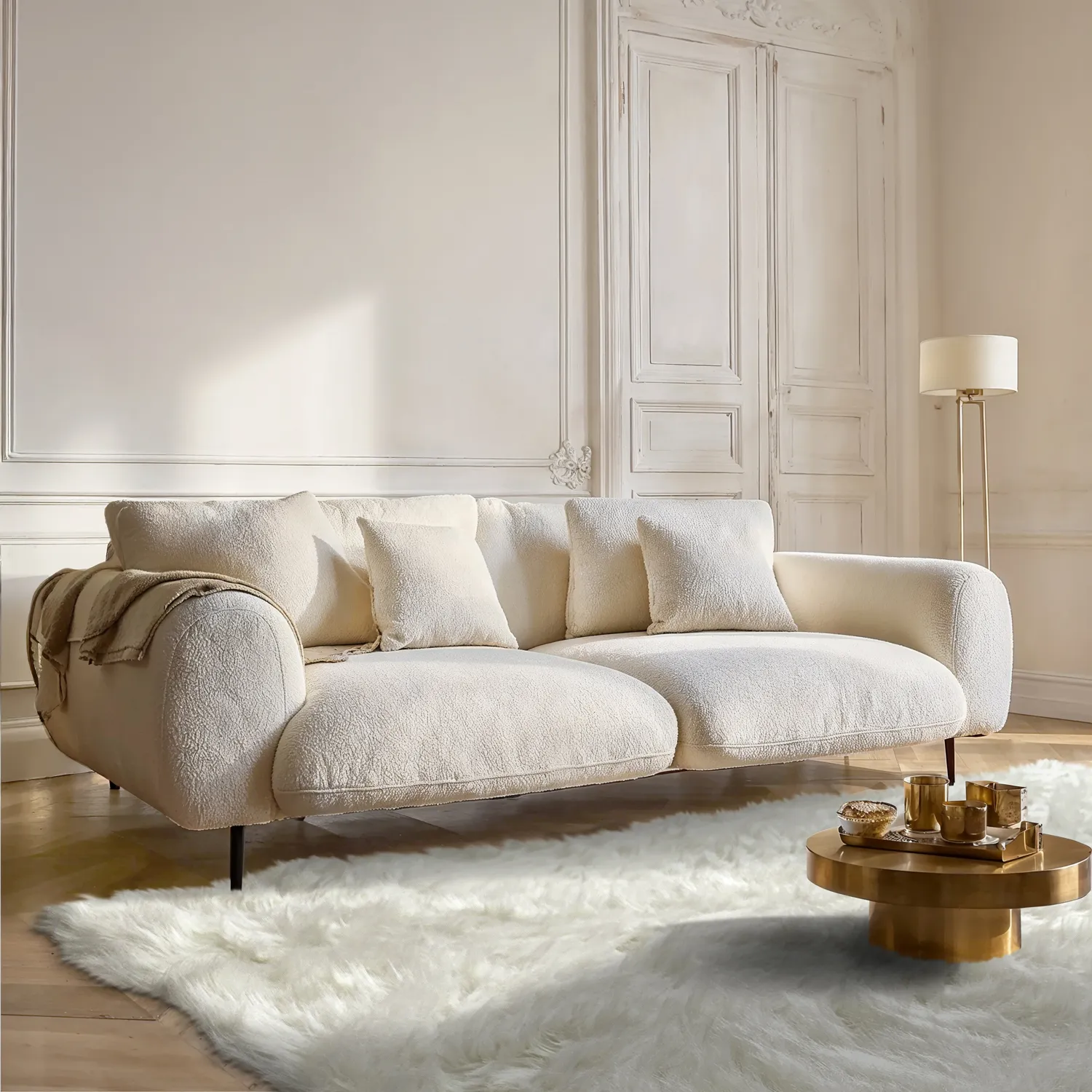 Koberce s dlhým vlasom - Sohar (biela)