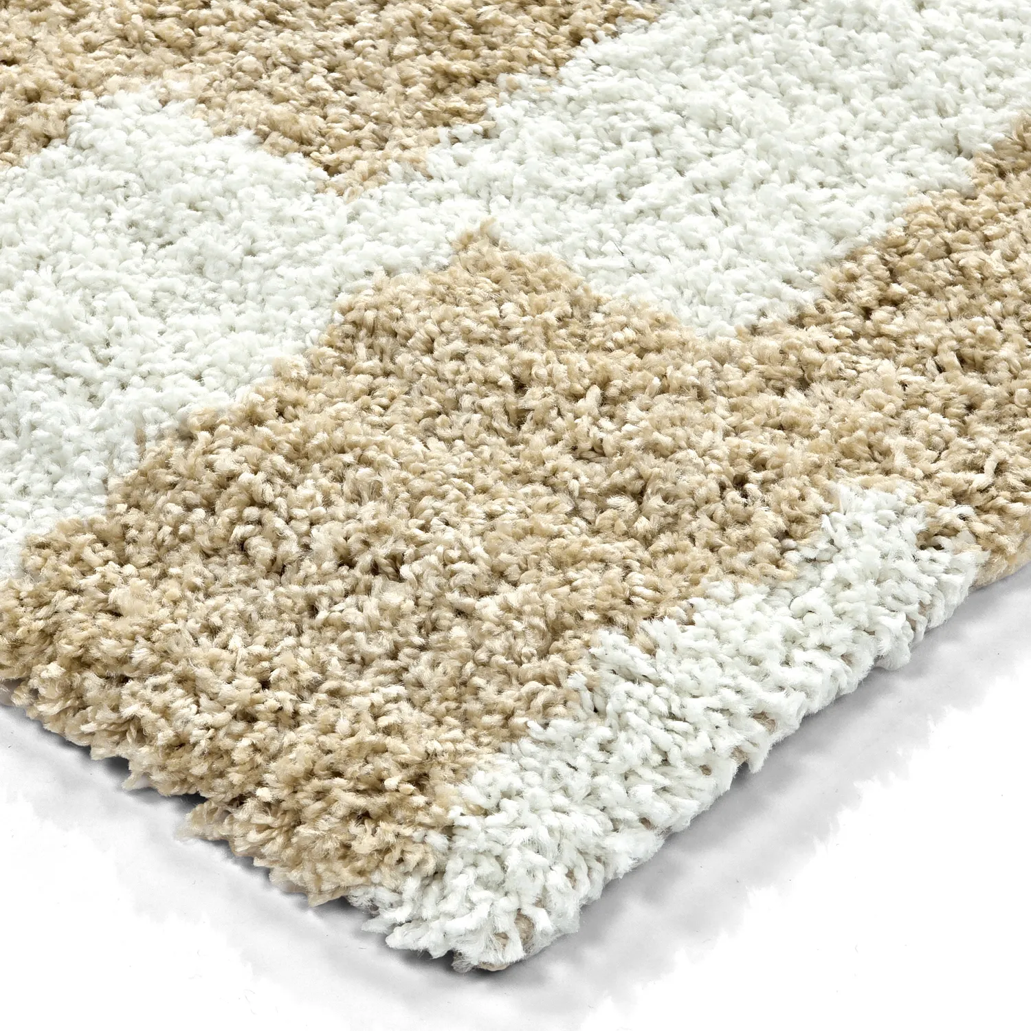 Koberce s dlhým vlasom - Tamri (béžová/biela)