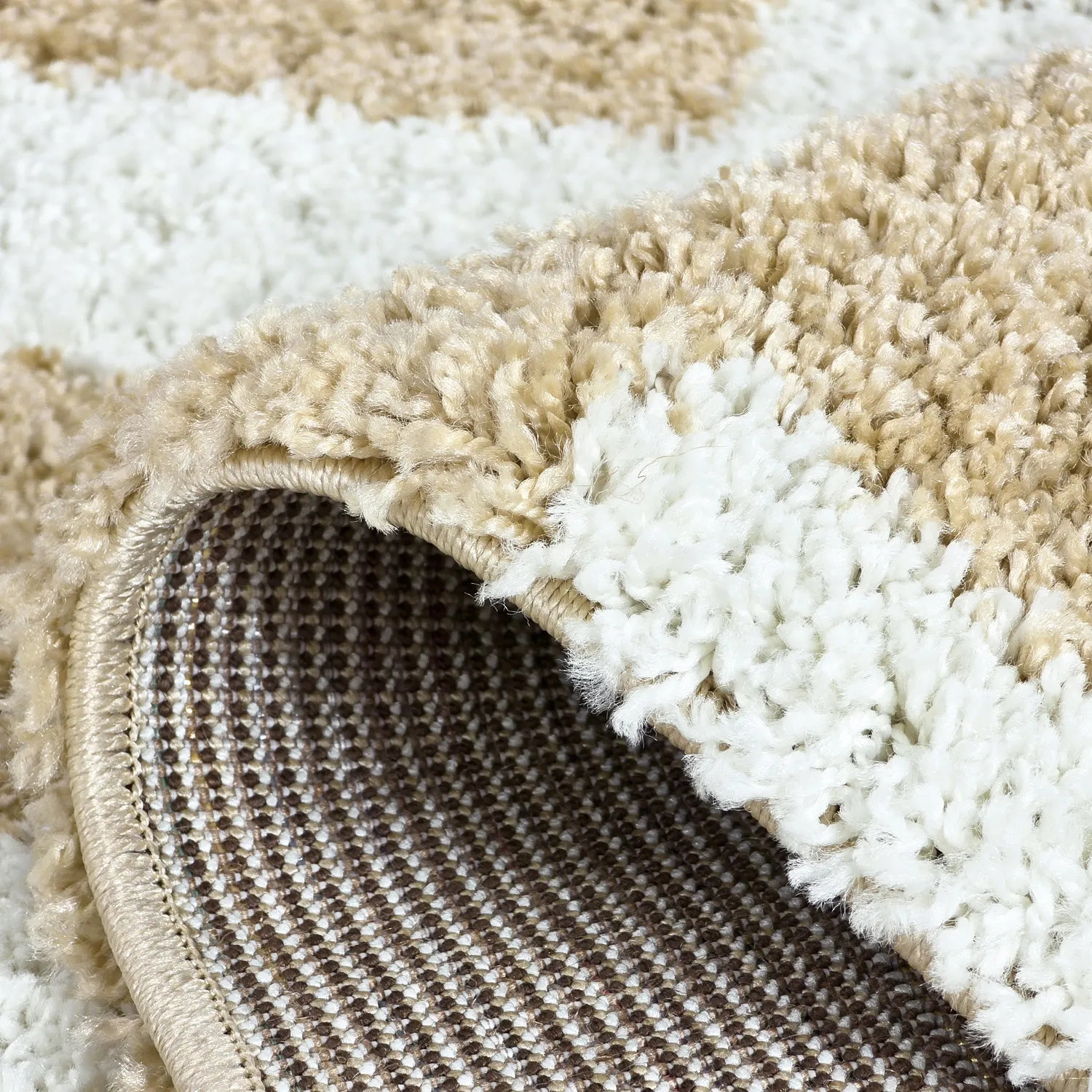 Koberce s dlhým vlasom - Tamri (béžová/biela)