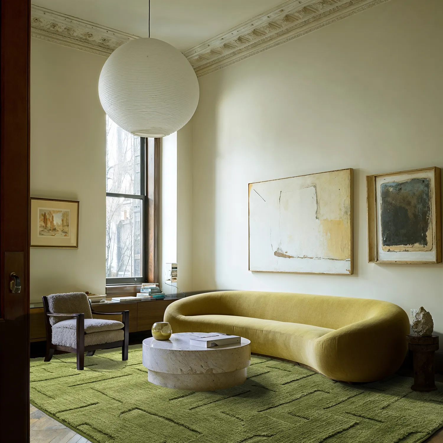 Koberce s dlhým vlasom - Tripoli (machovo zelená)