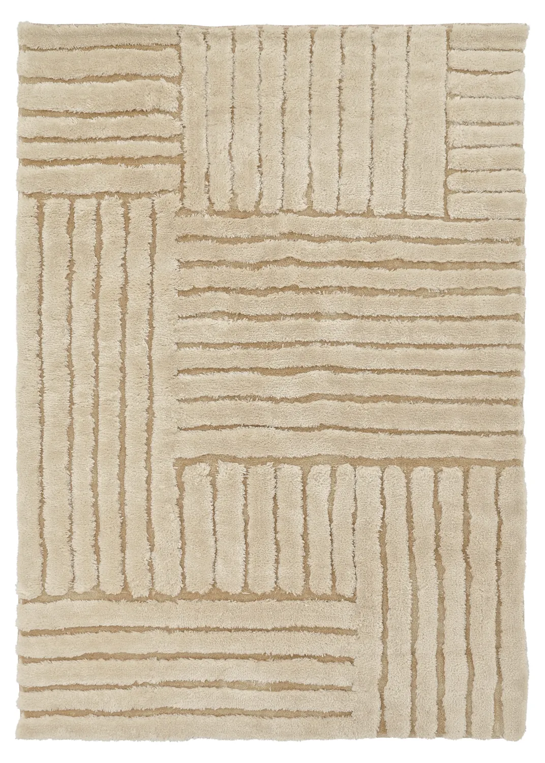 Koberce s dlhým vlasom - Tyros (béžová/krémová)