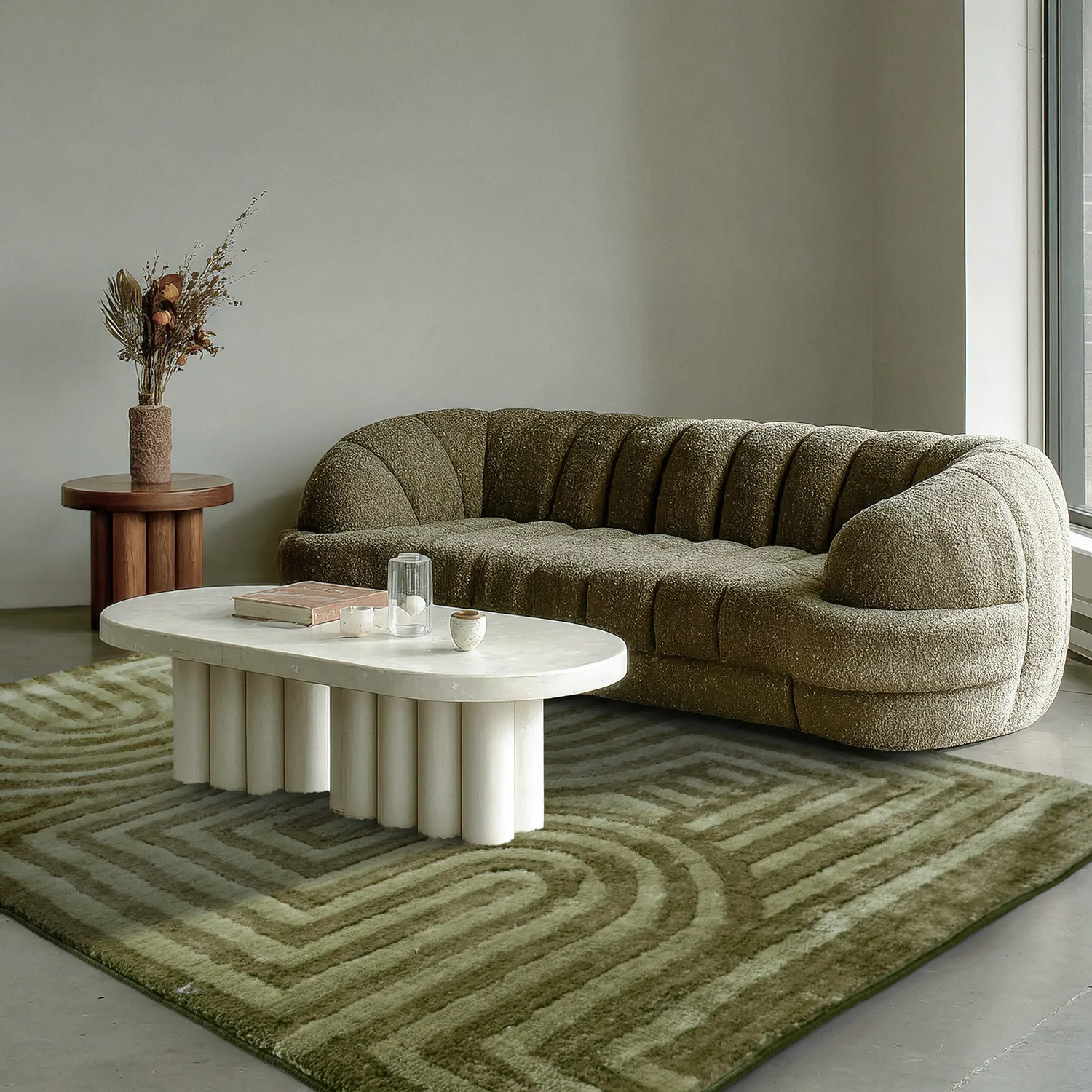 Ryamattor - Volos (grön)