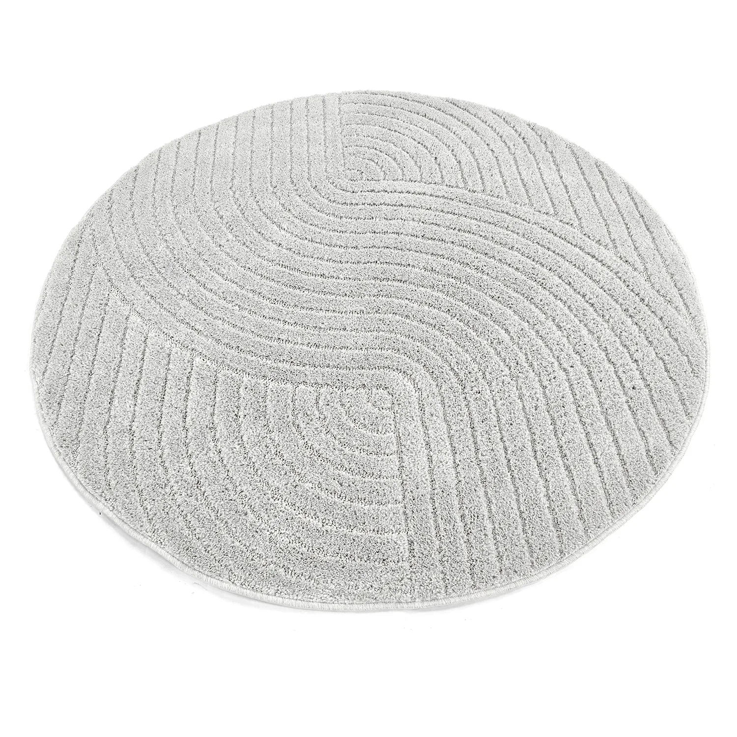 Kruhové koberce - Wendy (svetlo šedá)