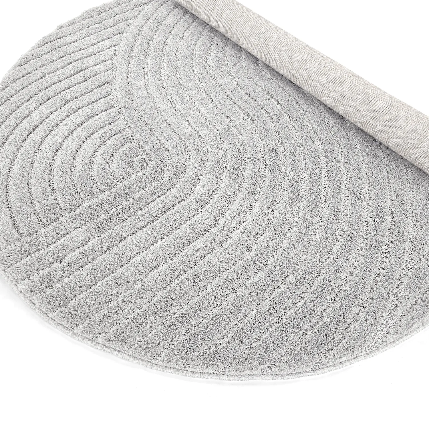 Kruhové koberce - Wendy (svetlo šedá)