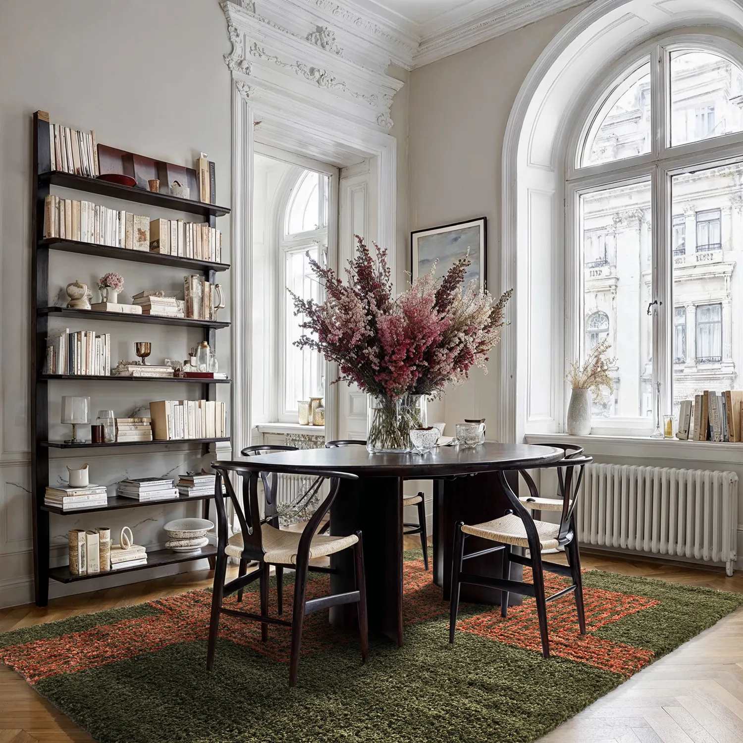 Koberce s vlasom - Zagora (zelená/oranžová)