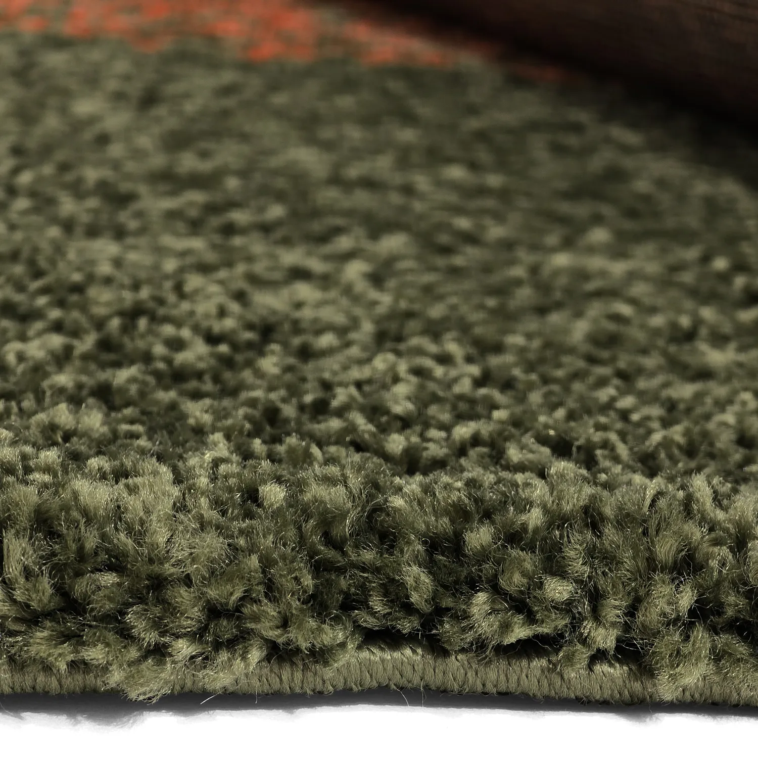 Koberce s vlasom - Zagora (zelená/oranžová)