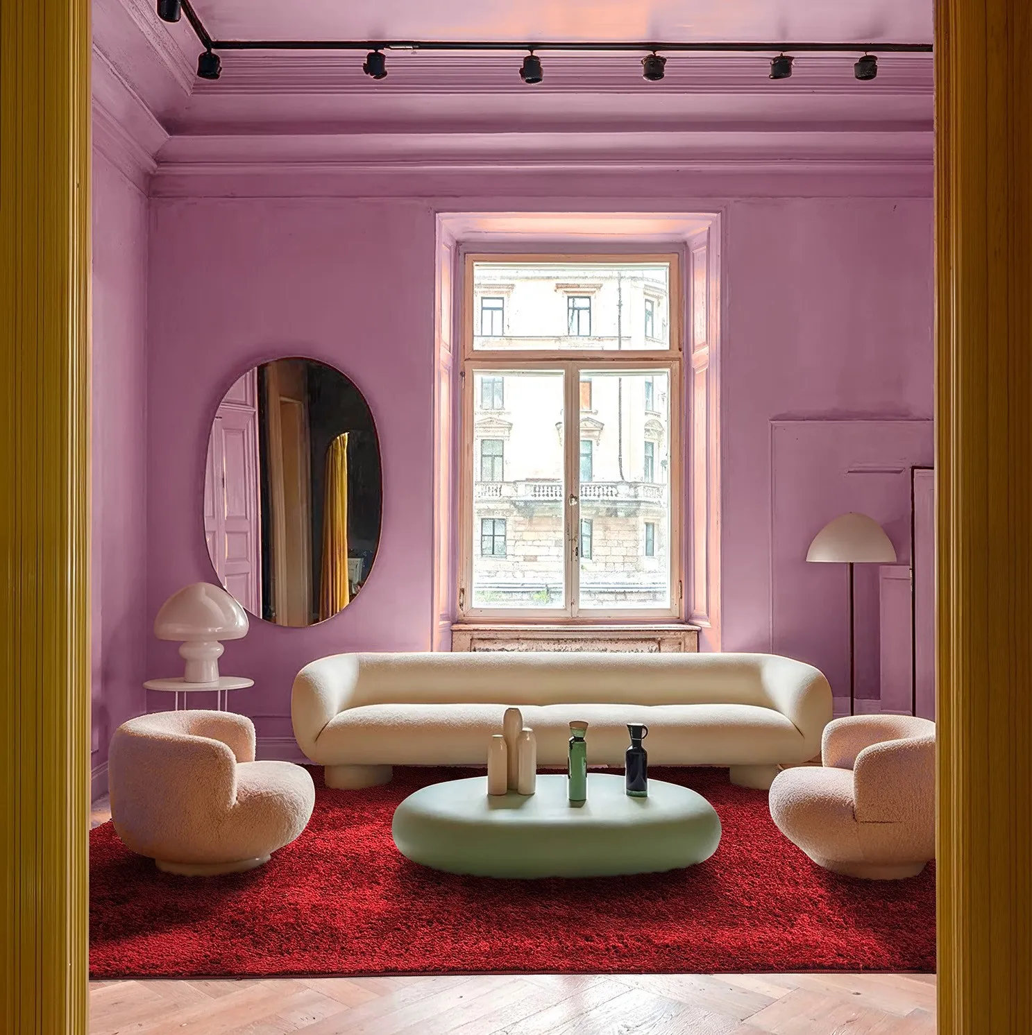 Koberce s chlupatým povrchem - Zoe (červená)