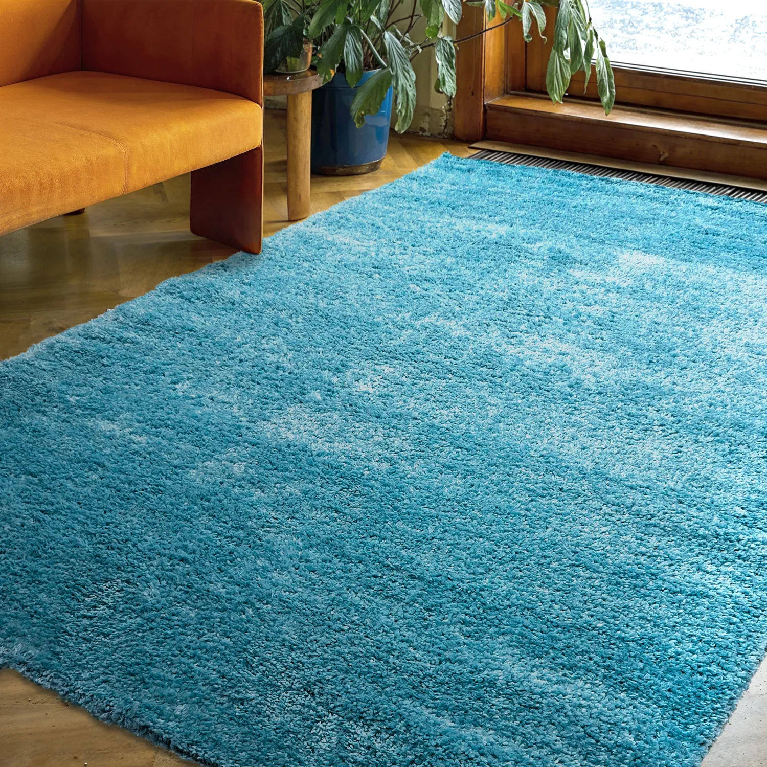 Plyšové koberce - Zoe (tyrkysová)