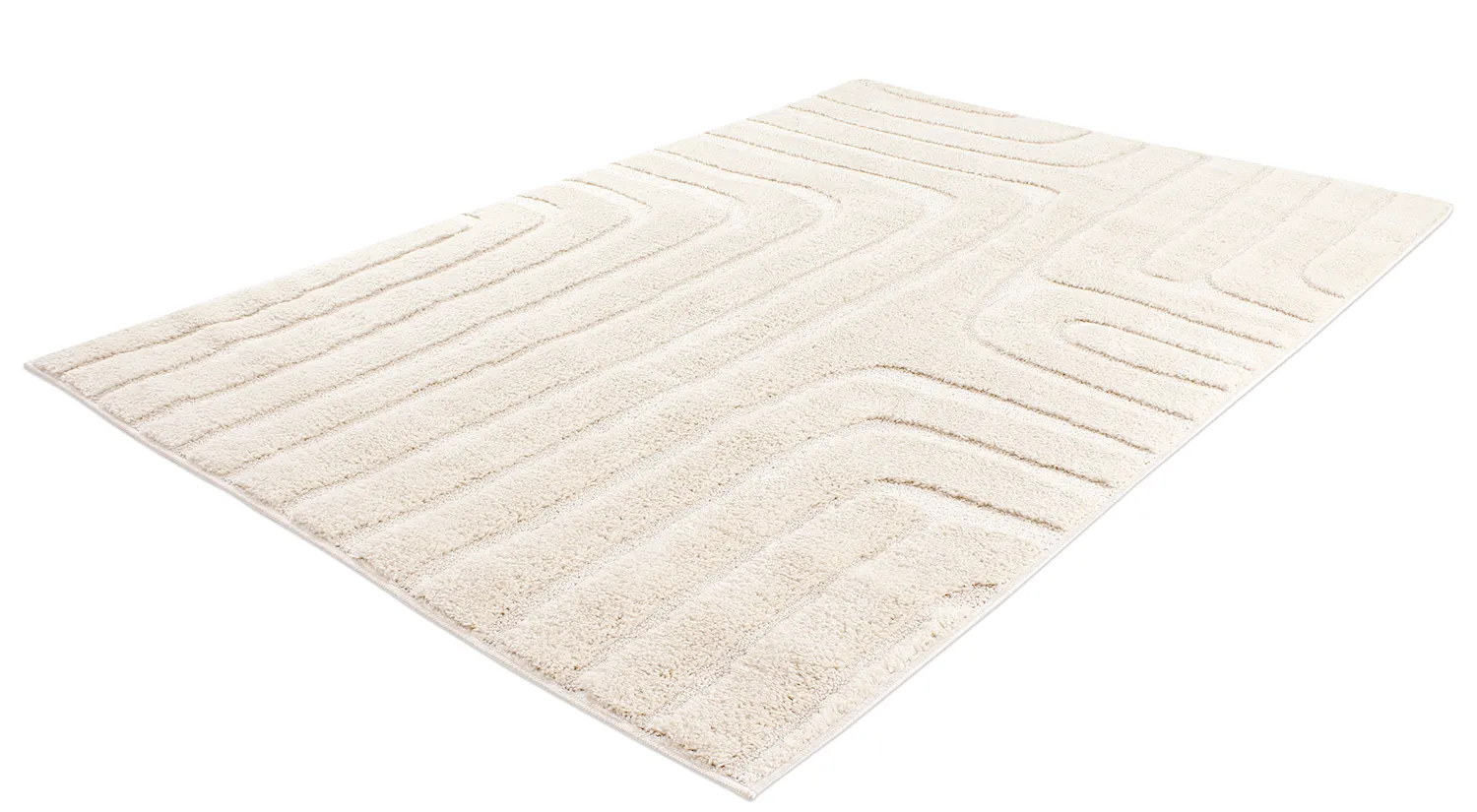 Koberce s chlpatým povrchom - Elvira (offwhite)