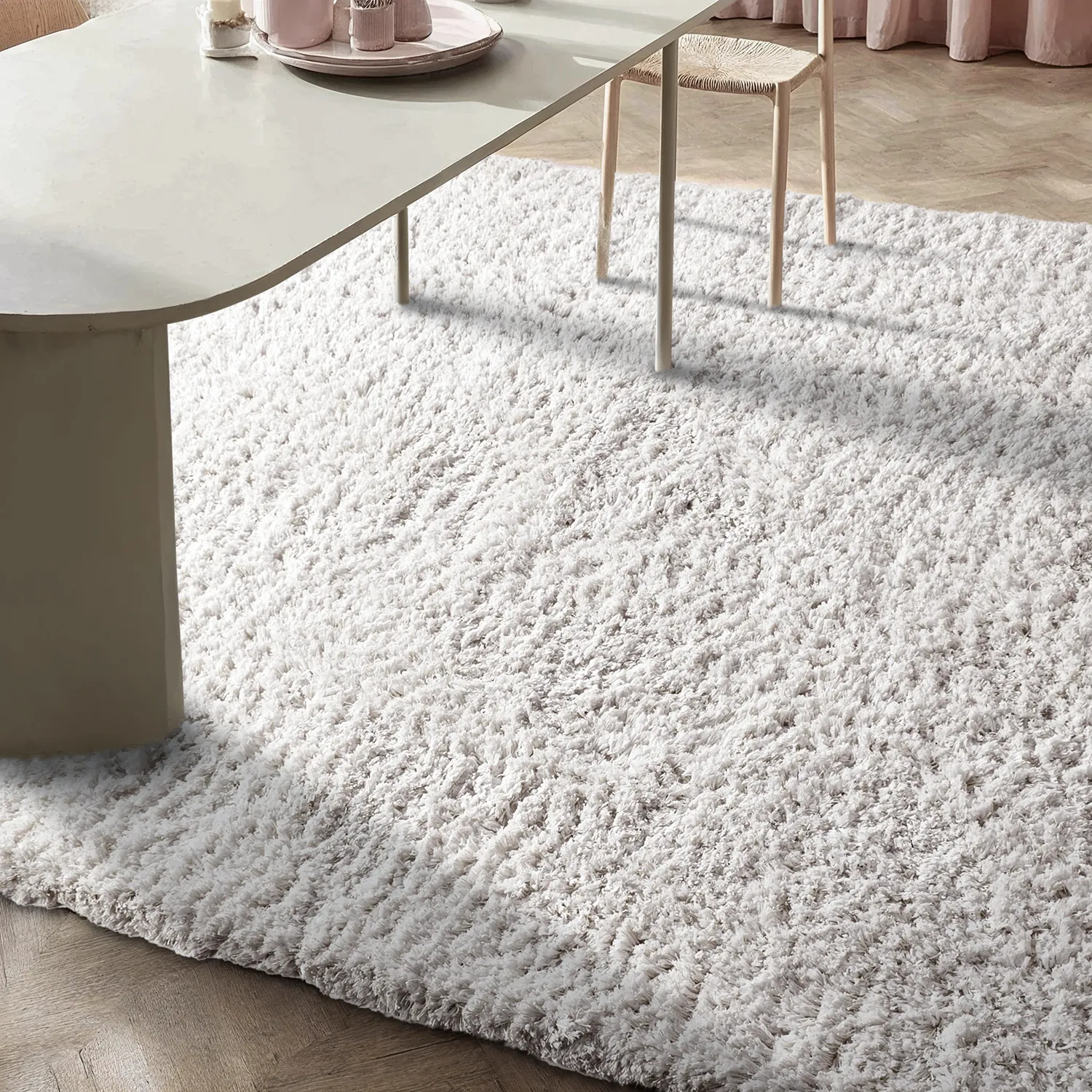 Ryamattor - Combarro Solid Cotton Shaggy (creme)