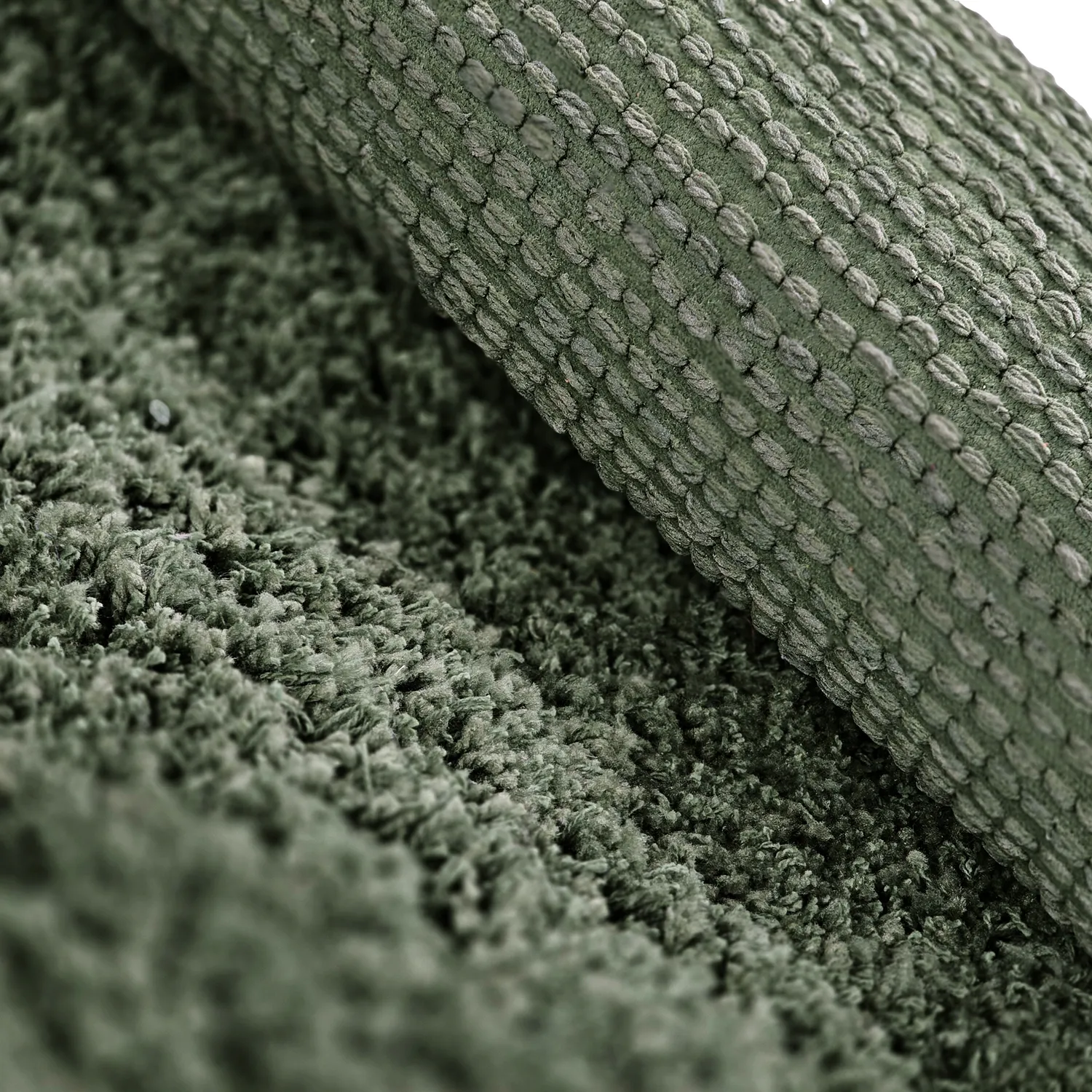 Ryamattor - Combarro Solid Cotton Shaggy (grön)