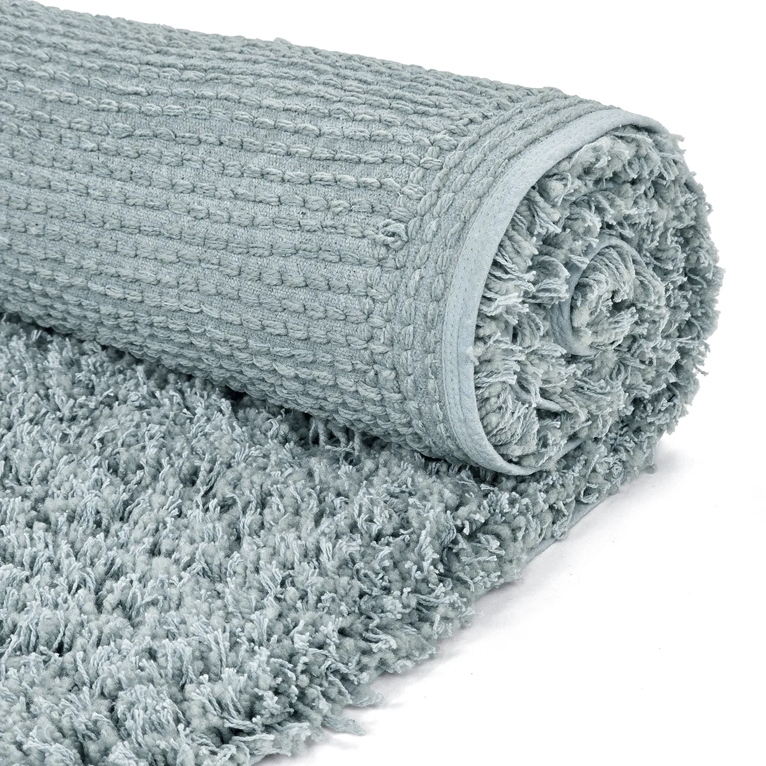 Ryamattor - Combarro Solid Cotton Shaggy (ljusblå)