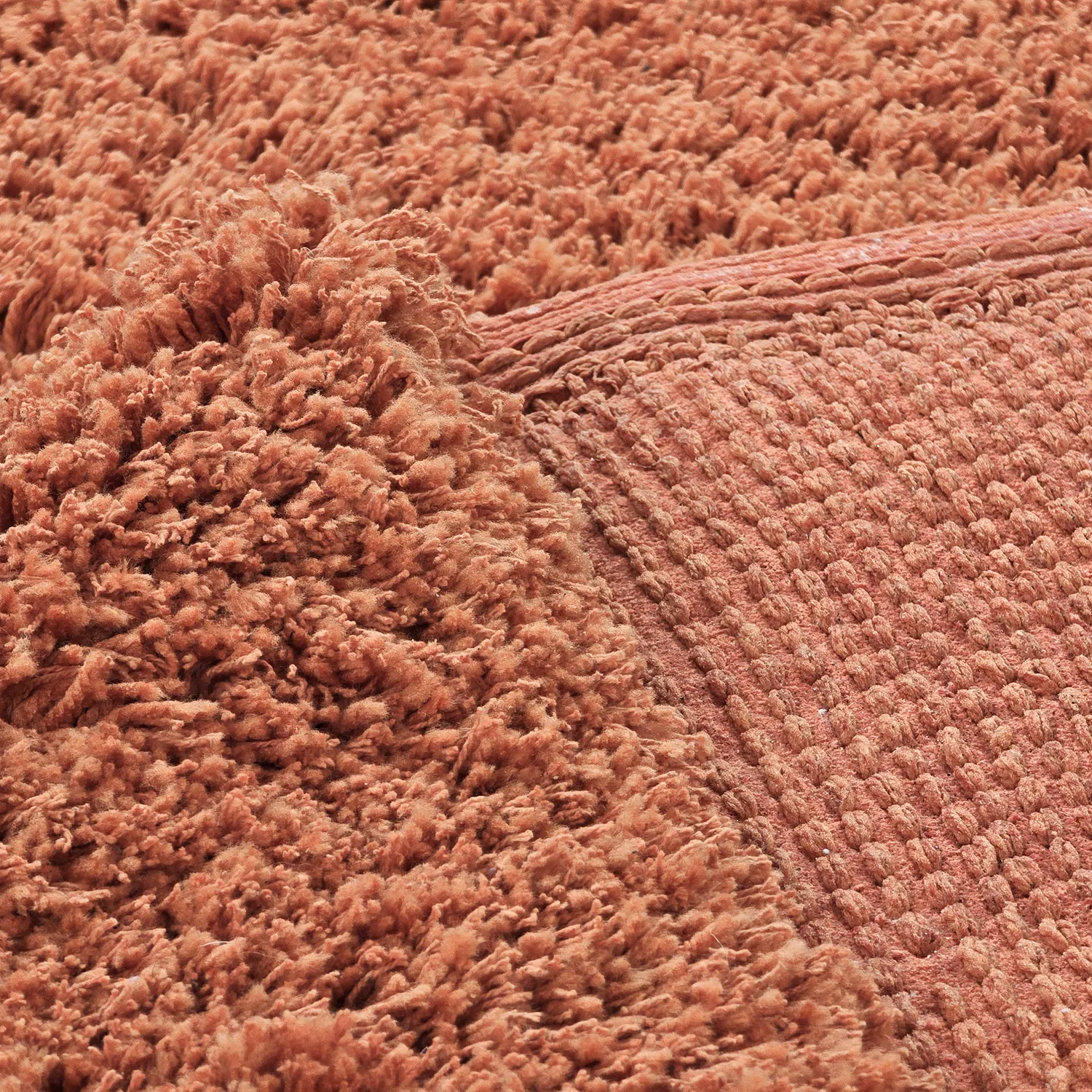 Ryamattor - Combarro Solid Cotton Shaggy (ljusorange)